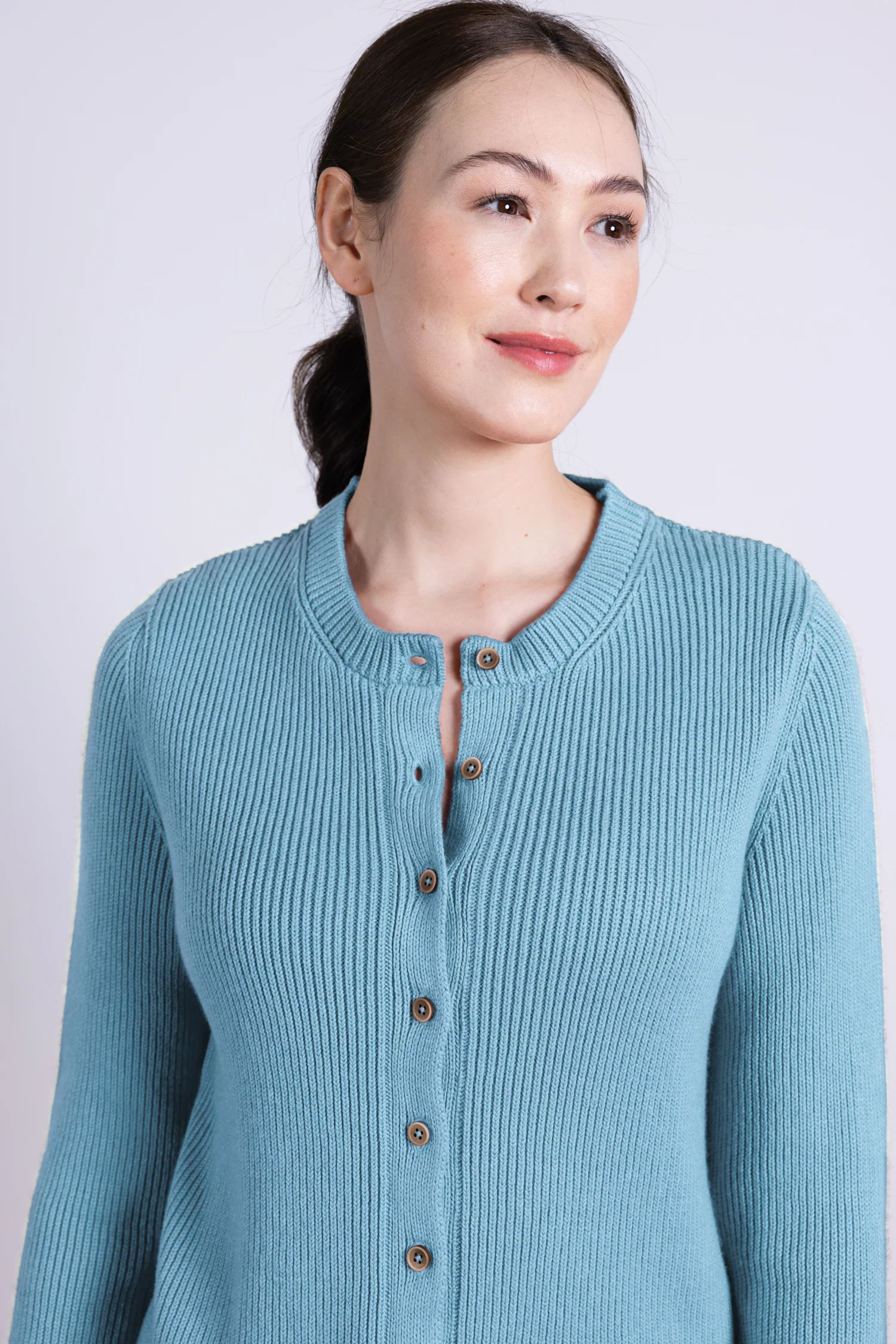 AW25 Button Through Cardi - Arctic - Image 2