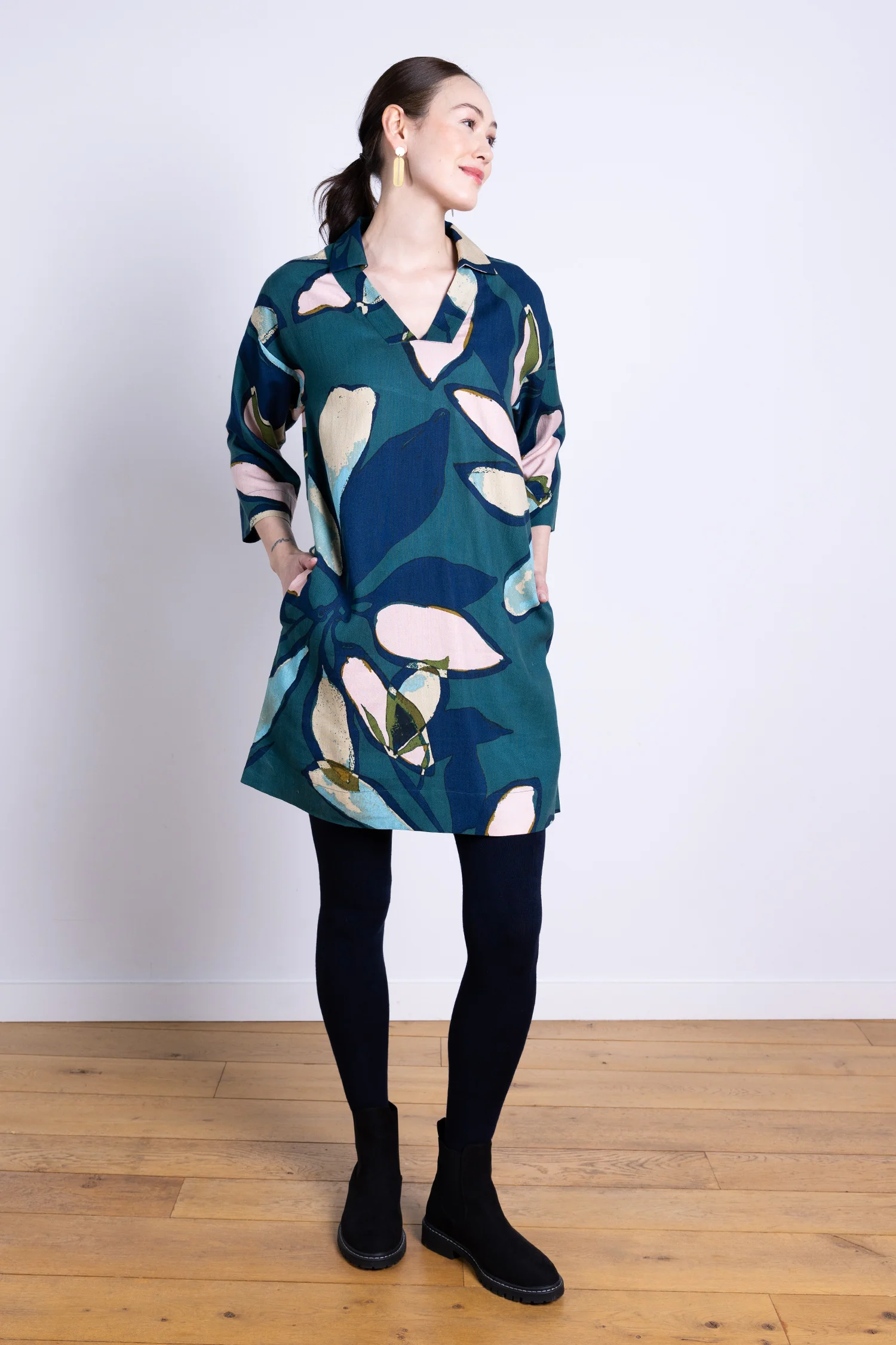 AW25 Collared Tunic Dress - Nordic - Image 4