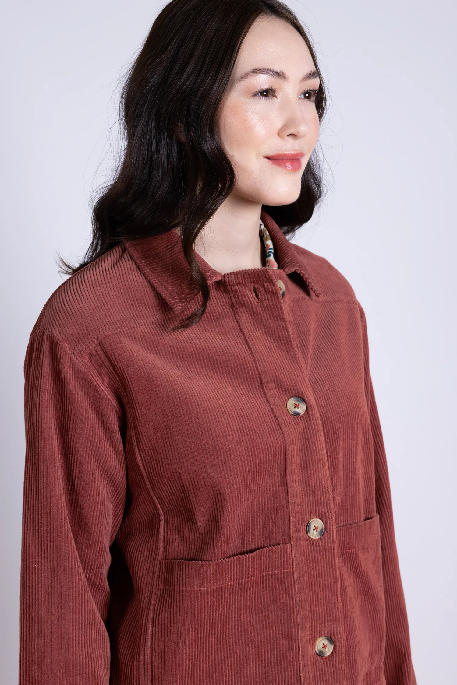 AW25 Cord Jacket - Rose - Image 3