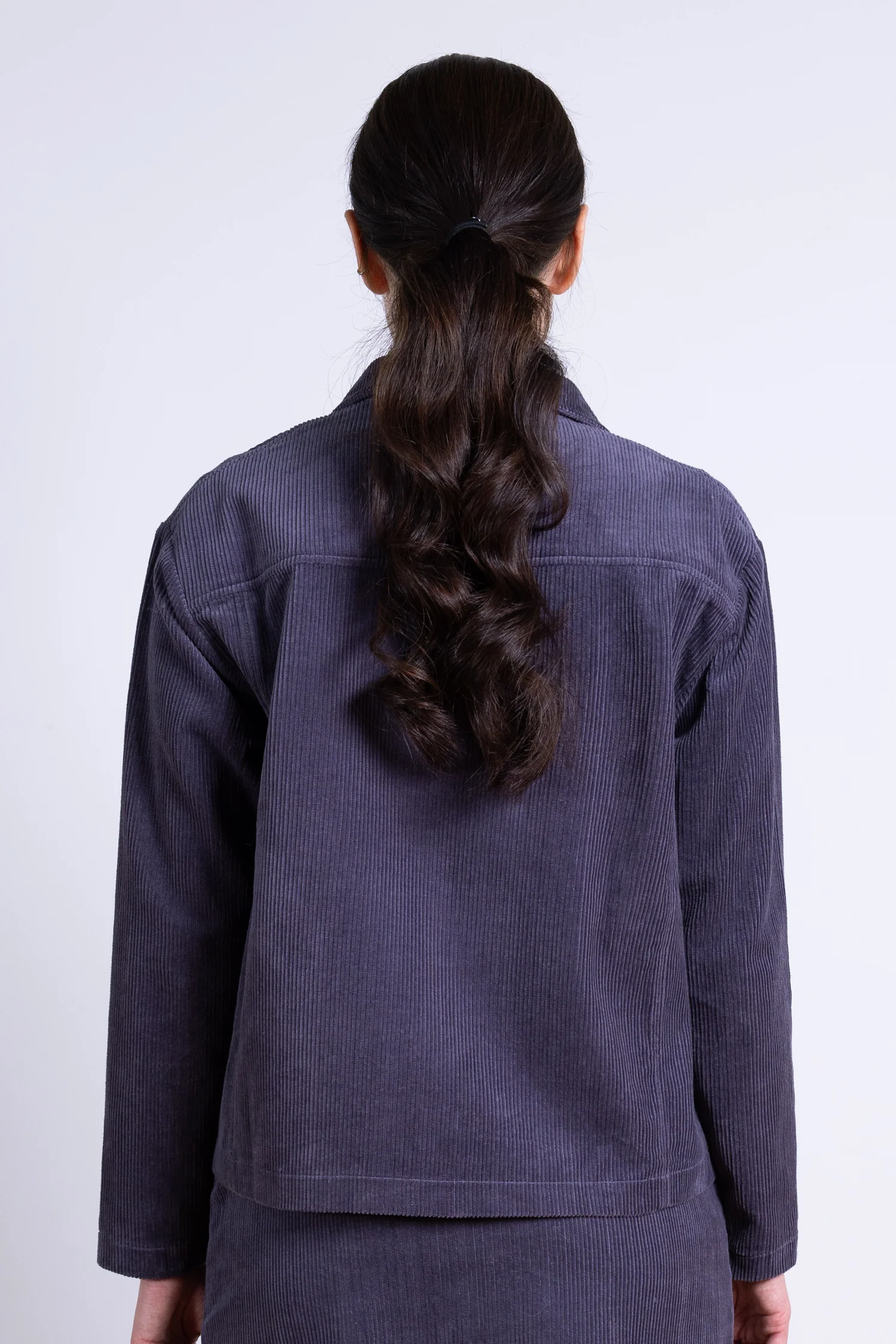 AW25 Cord Jacket - Plum - Image 3