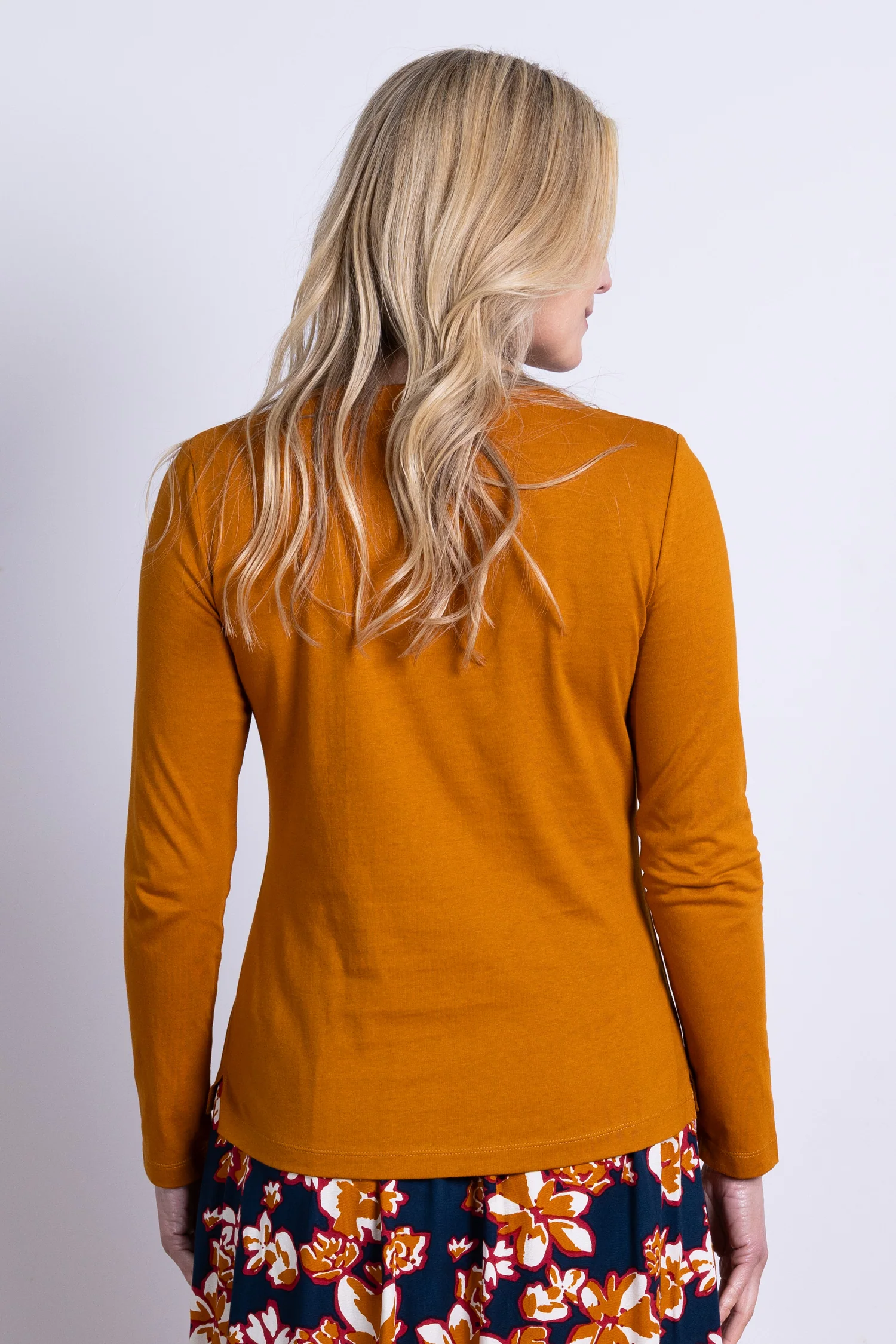 AW25 Round Neck Top - Apricot - Image 2