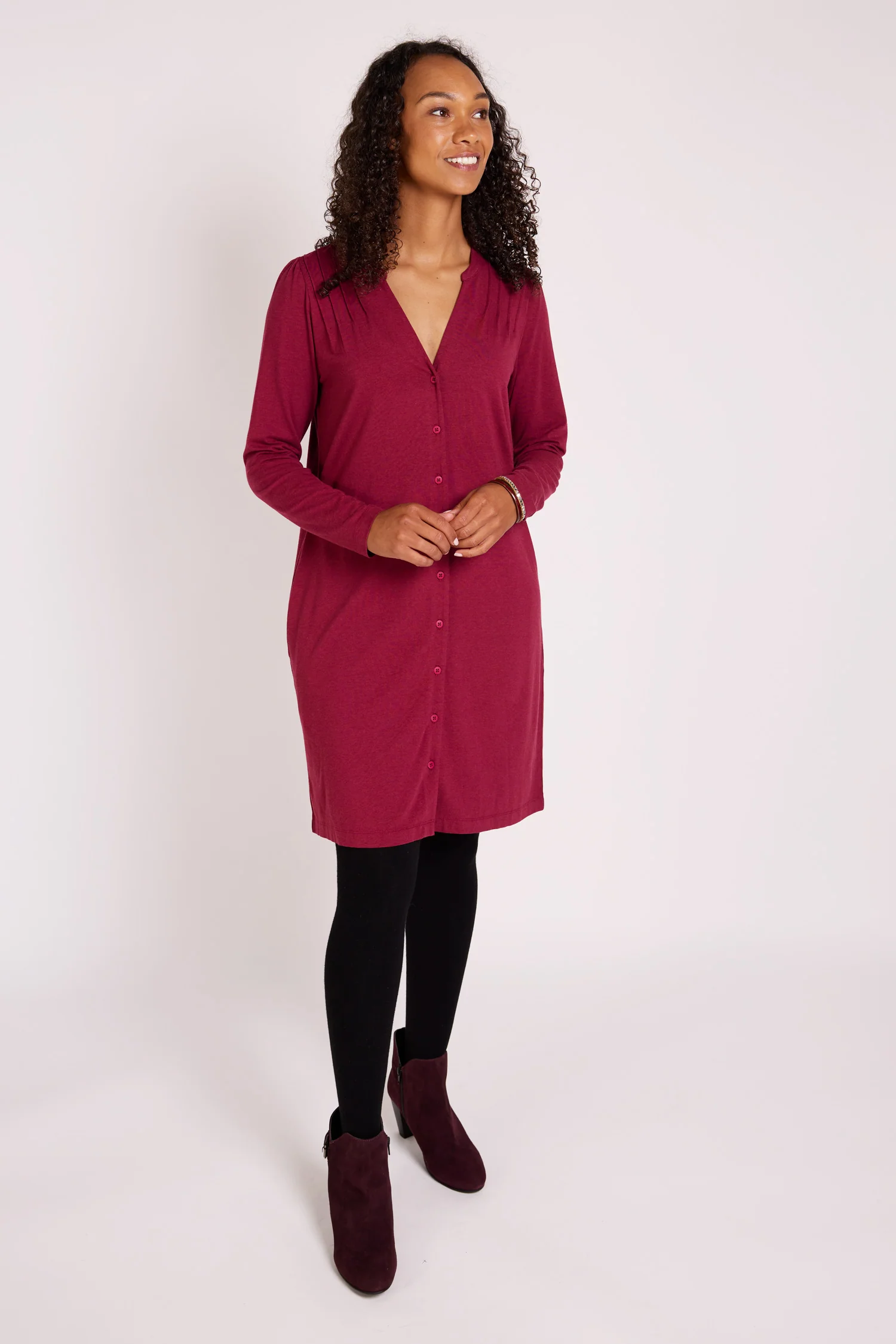 Pin Tuck Tunic Dress - Image 6