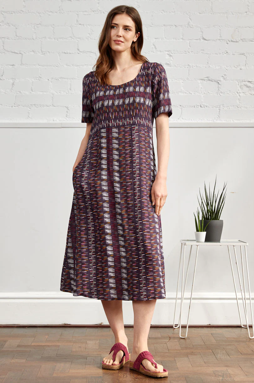 BW2084 Slub Midi Dress