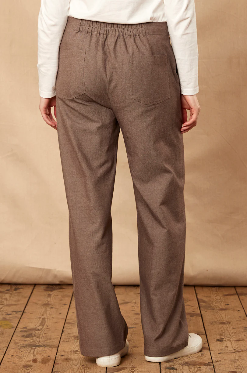 Straight Leg Chambray Trouser - Image 4