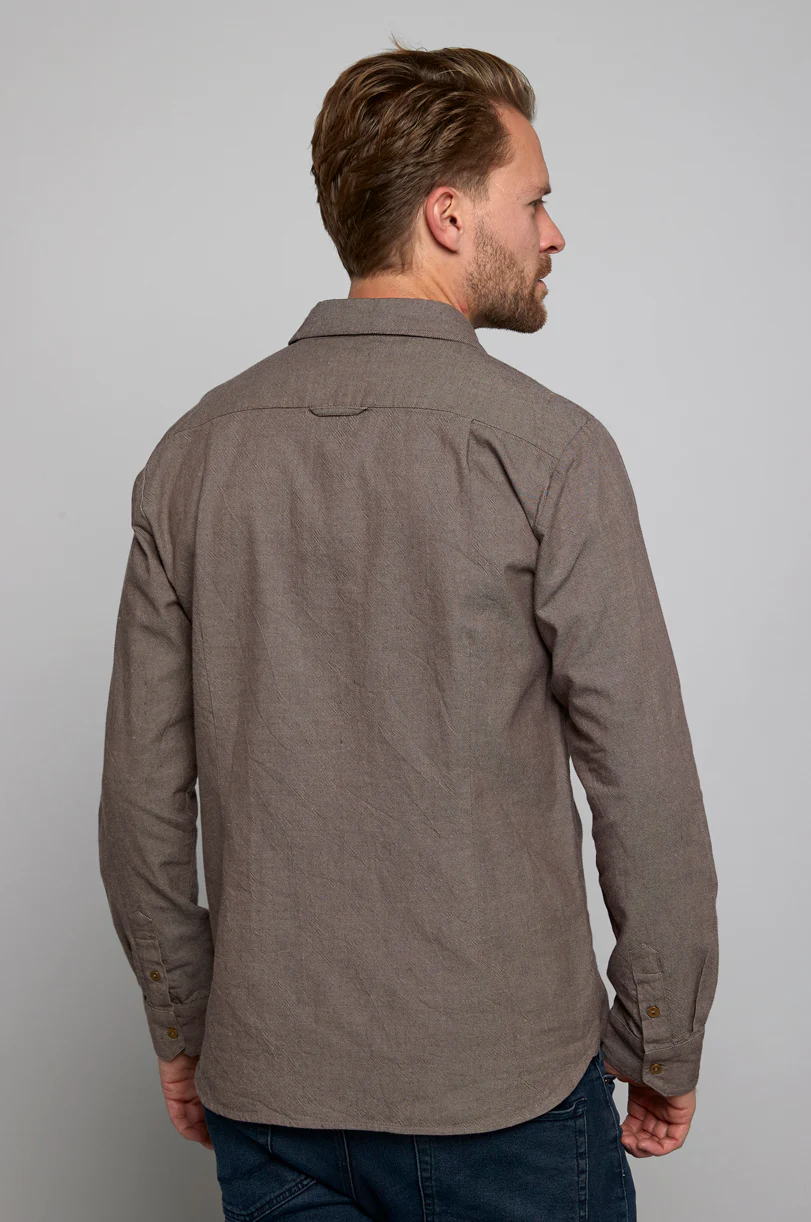 CH9002 Mens Longsleeve Chambray Shirt - Image 3