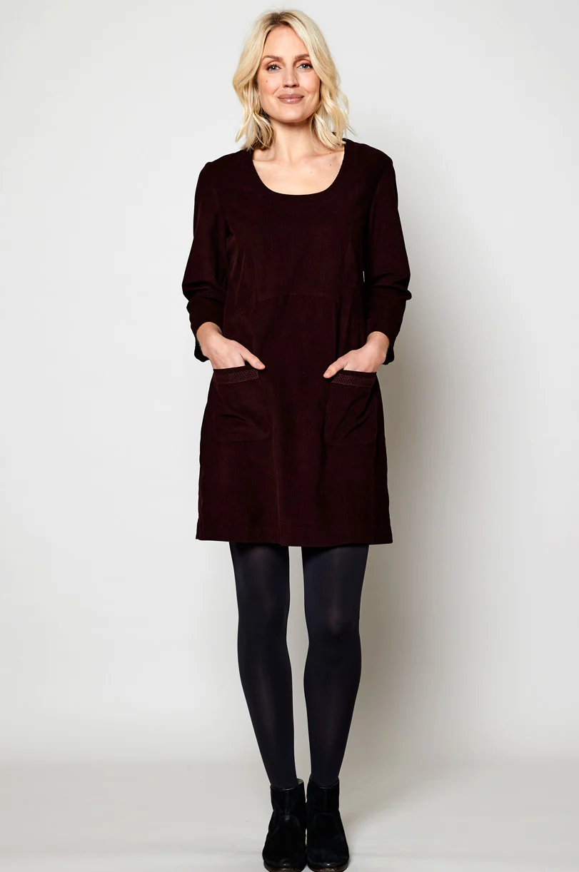 CN3084 Crochet Insert Tunic Dress - Image 2