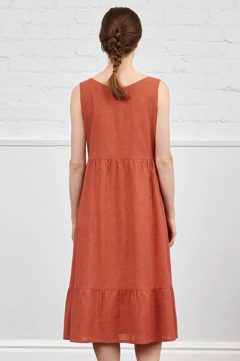 Cotton Handloom Midi Dress - Image 4