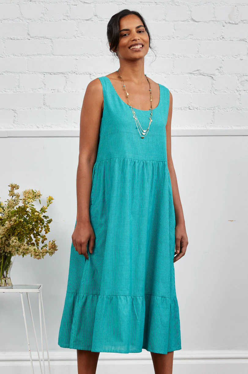 Cotton Handloom Midi Dress - Image 5