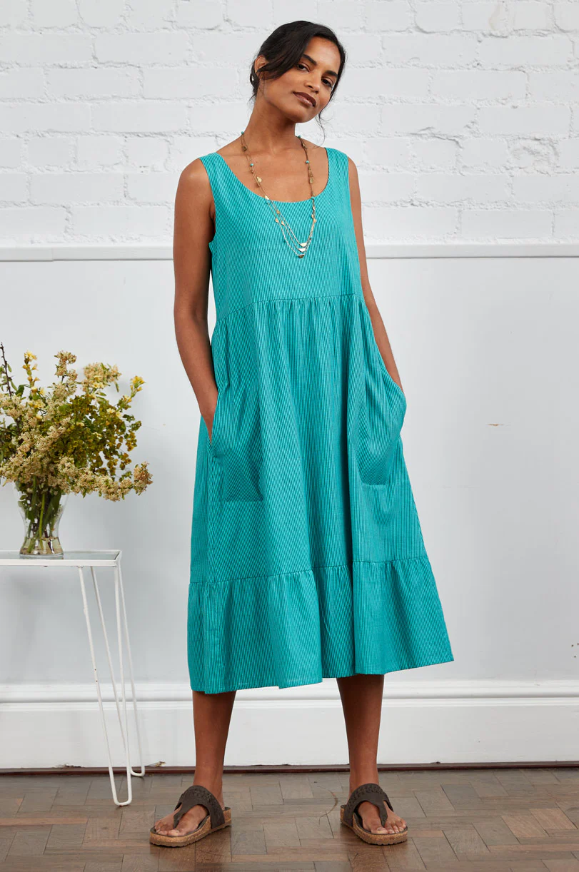 Cotton Handloom Midi Dress - Image 7
