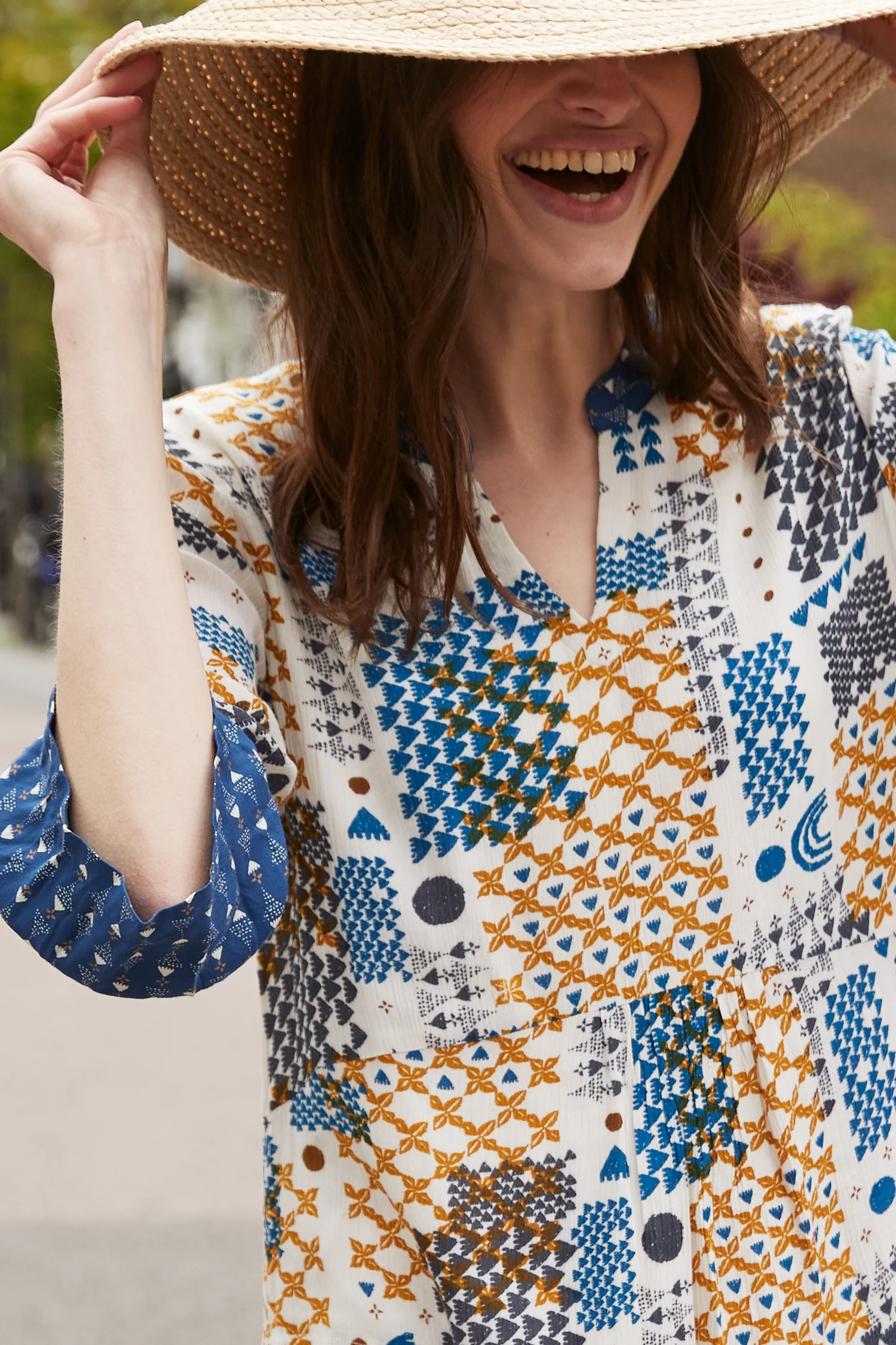 Dakota Gathered Tunic Dress - Image 6
