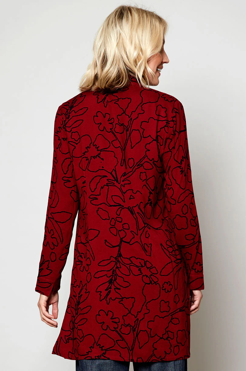 EL5041 Moss Crepe Tunic Shirt - Image 3