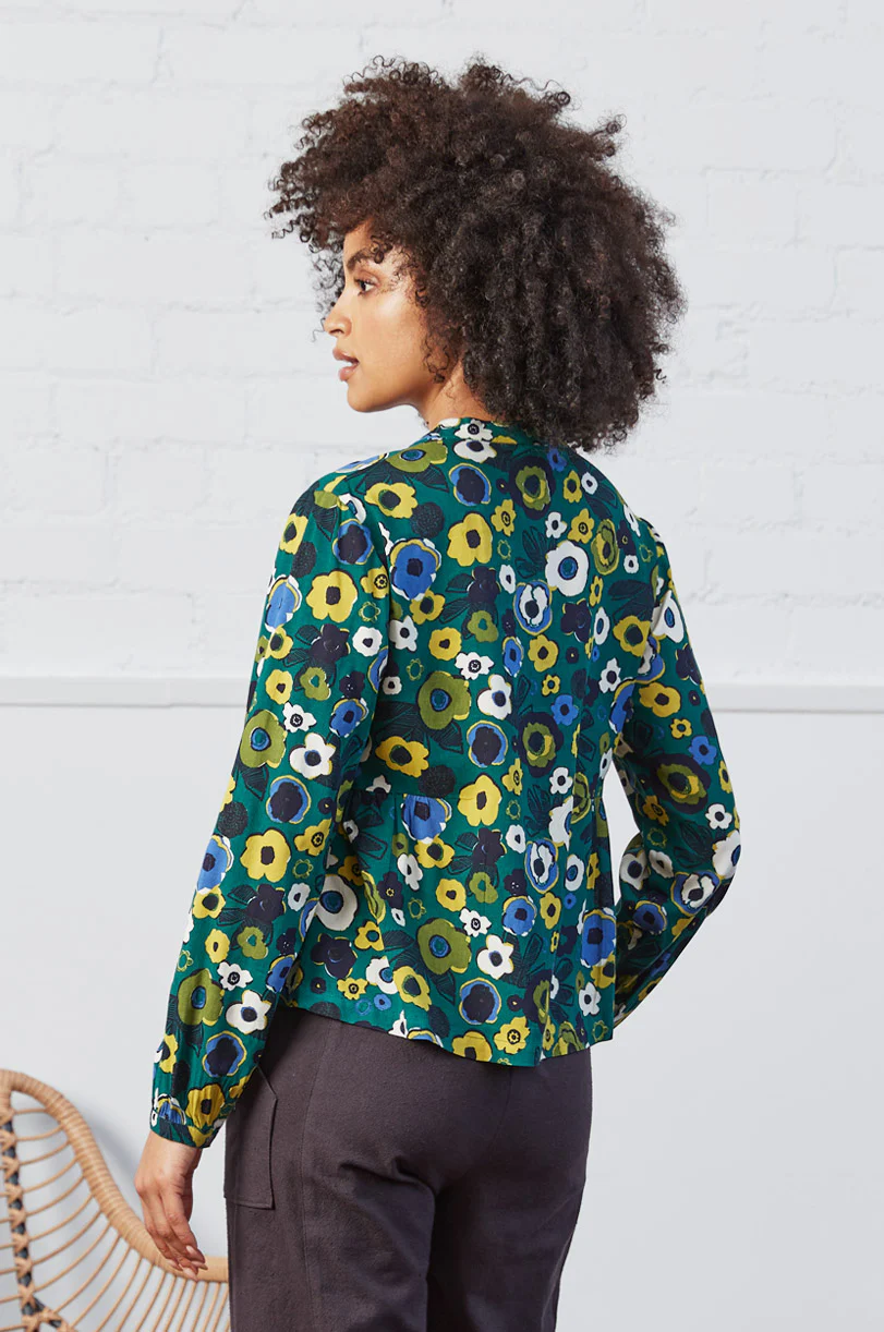 FV4158 Side Gathered Viscose Twill shirt - Image 2