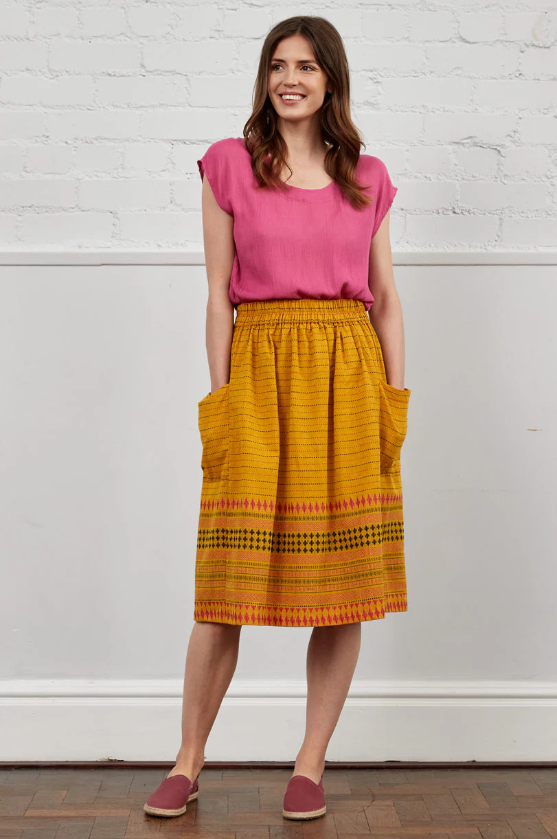 GJ8039 Gathered Skirt - Image 3
