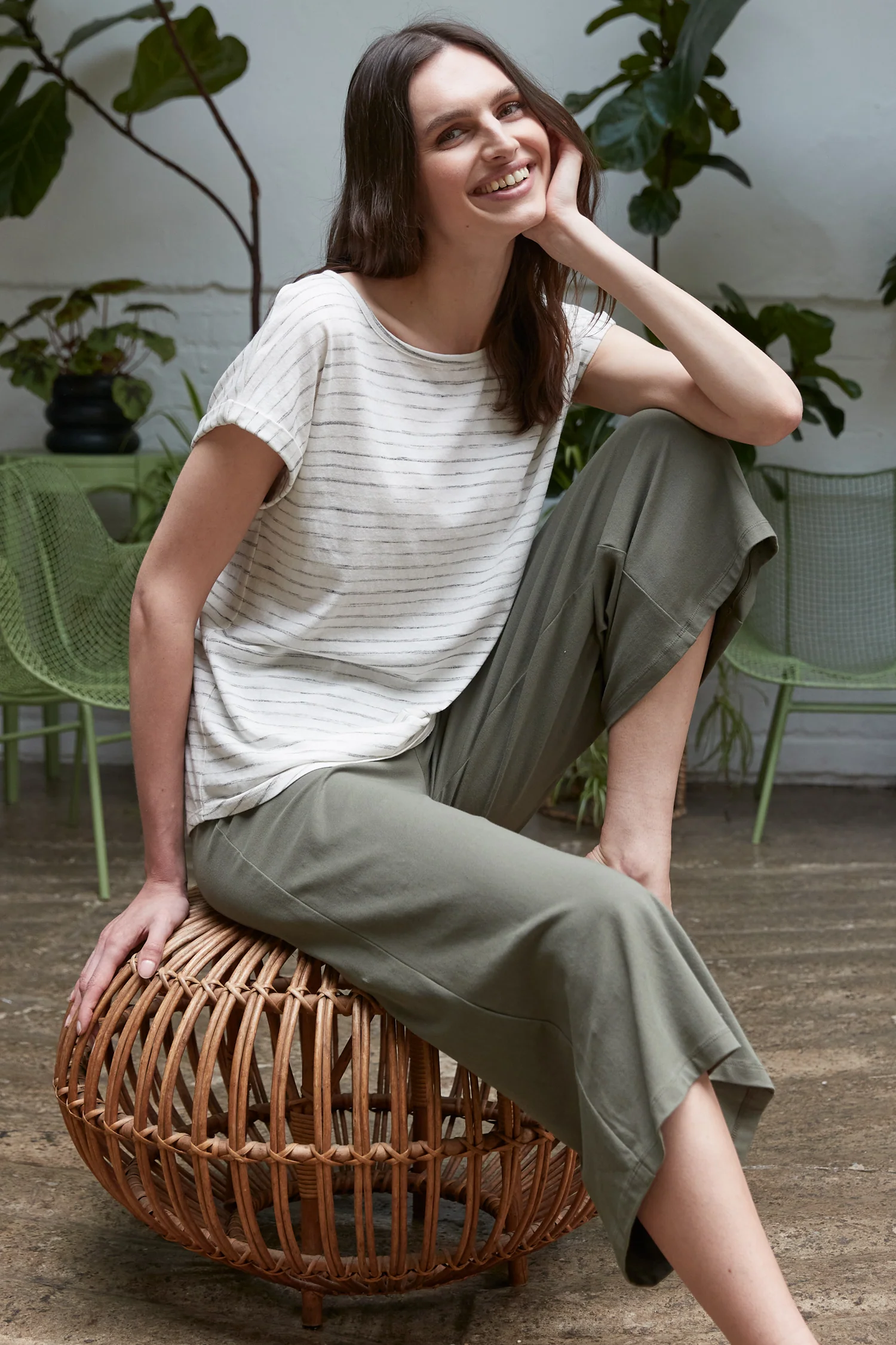 GOTS Organic Cotton Cropped Trousers - Image 4