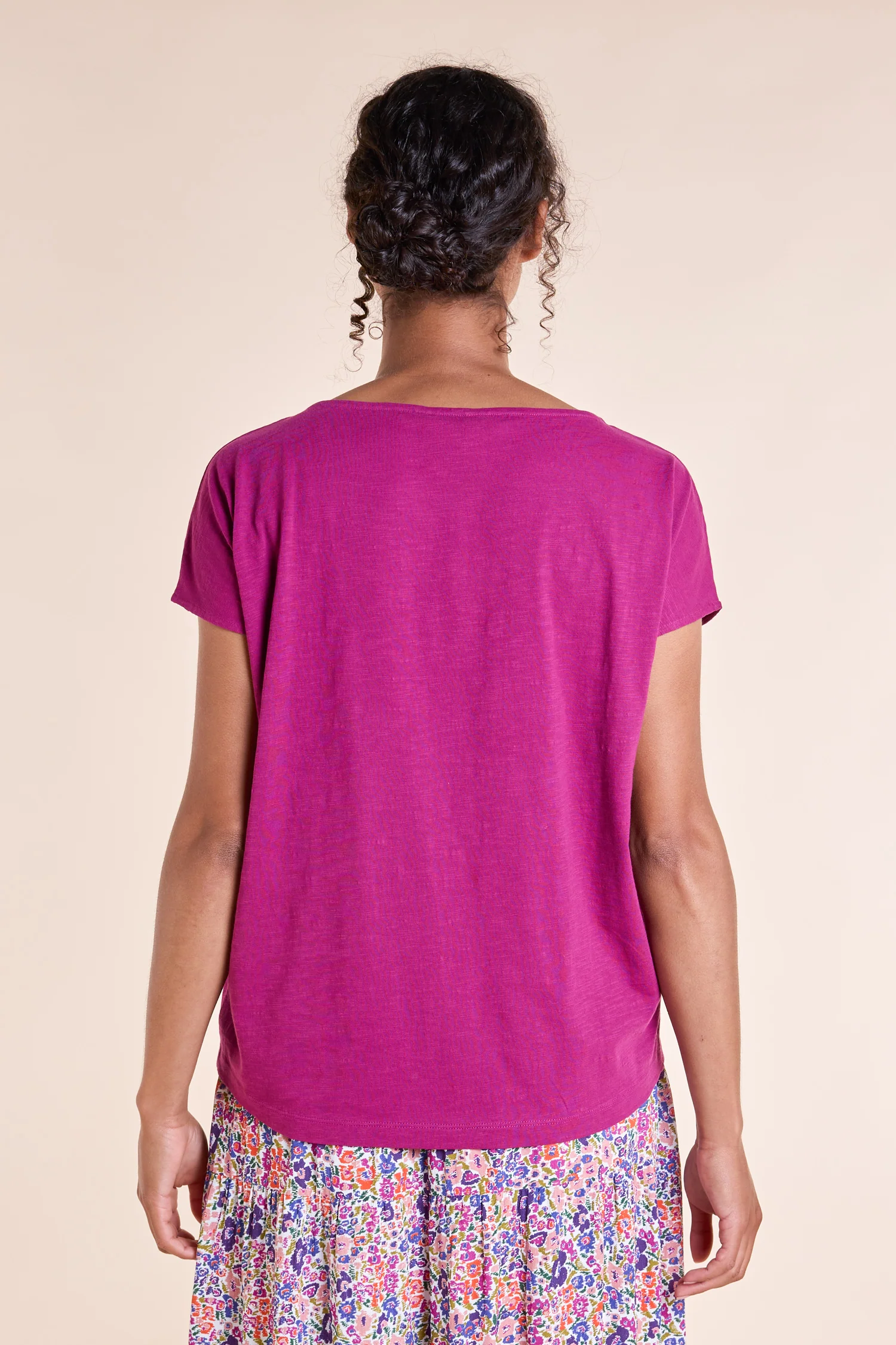 SS25 GOTS Organic Cotton T shirt - Pansy - Image 3