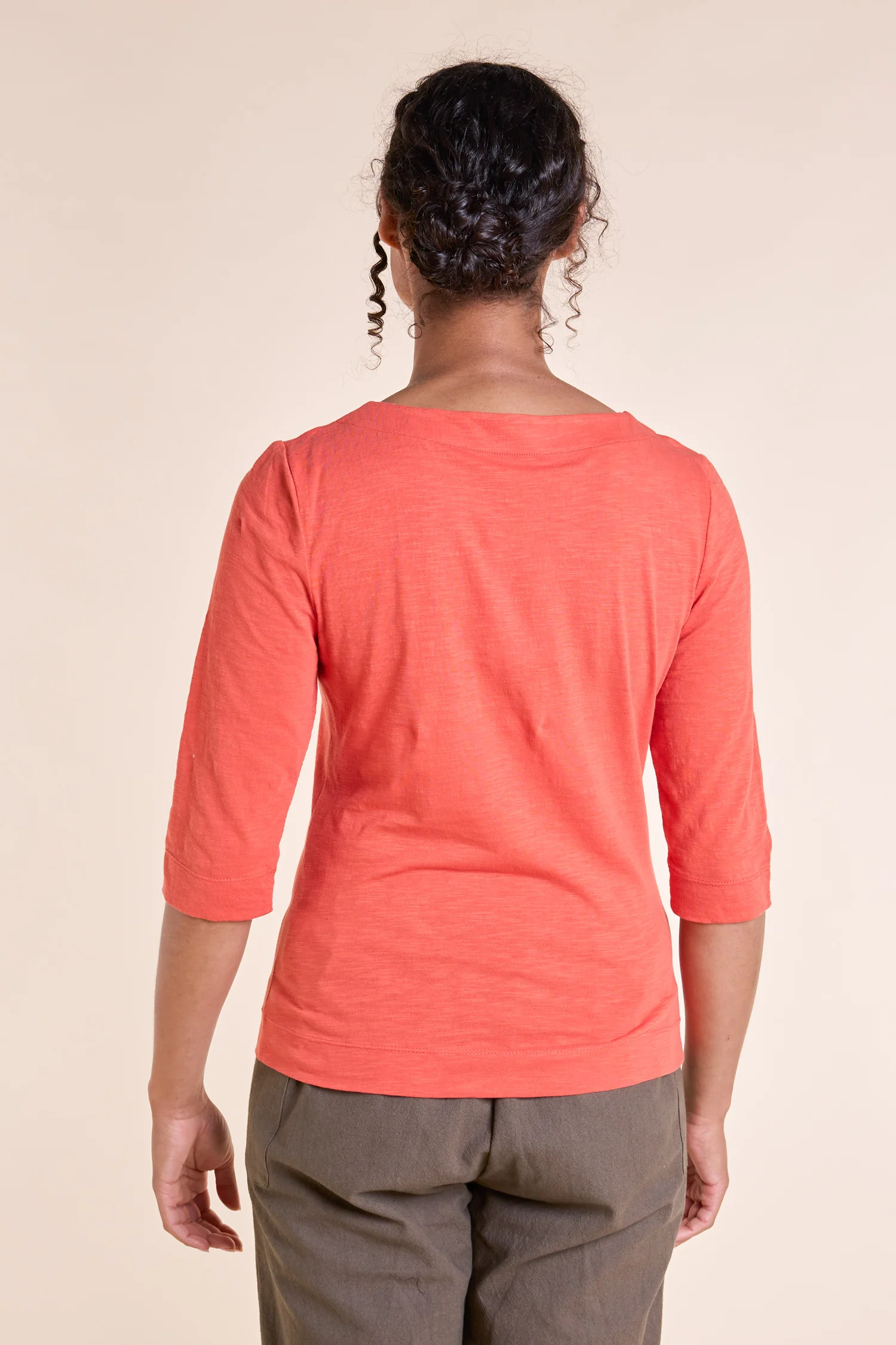 SS25 GOTS Organic Cotton Top - Tangerine - Image 3