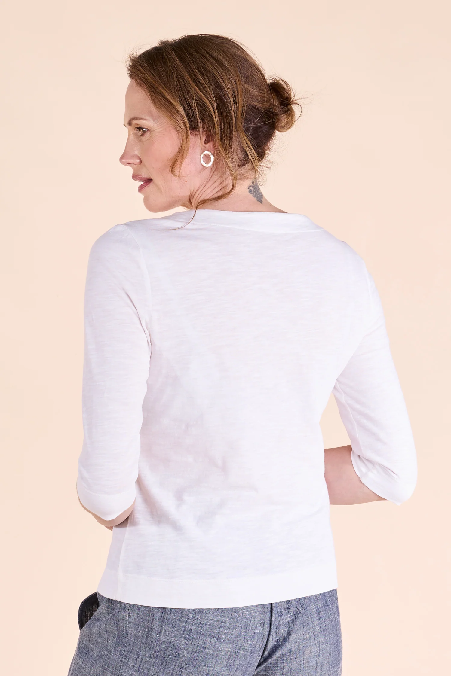 SS25 GOTS Organic Cotton Top - White - Image 3