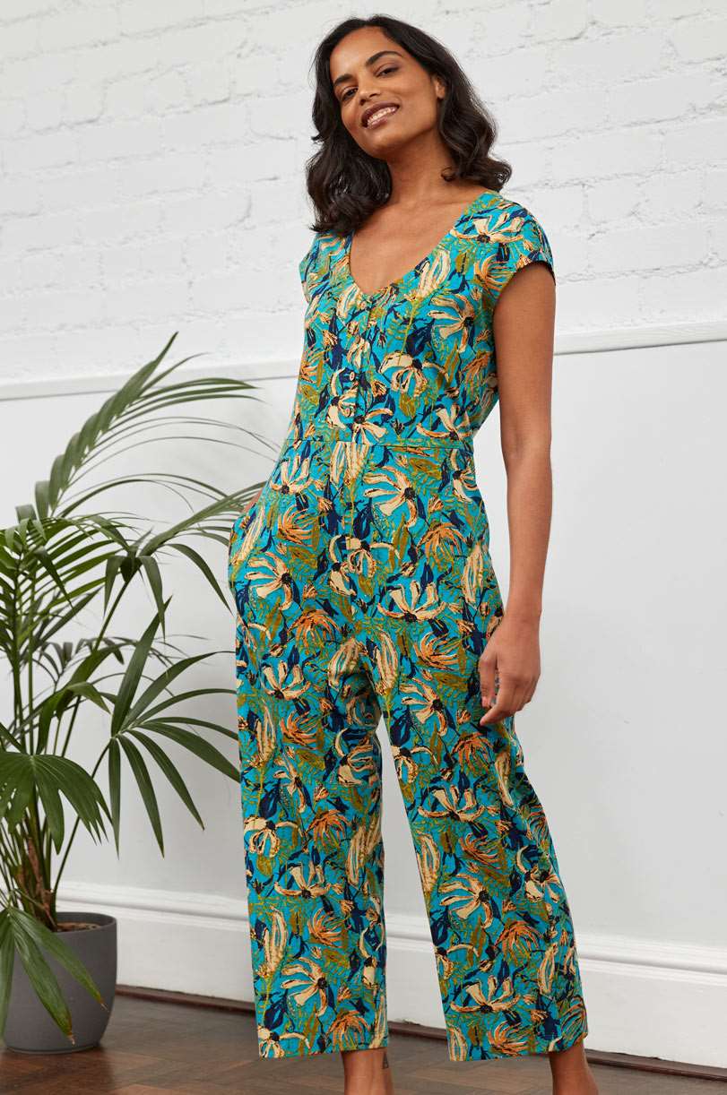 HG1061 Printed Jersey Jumpsuit - Image 3