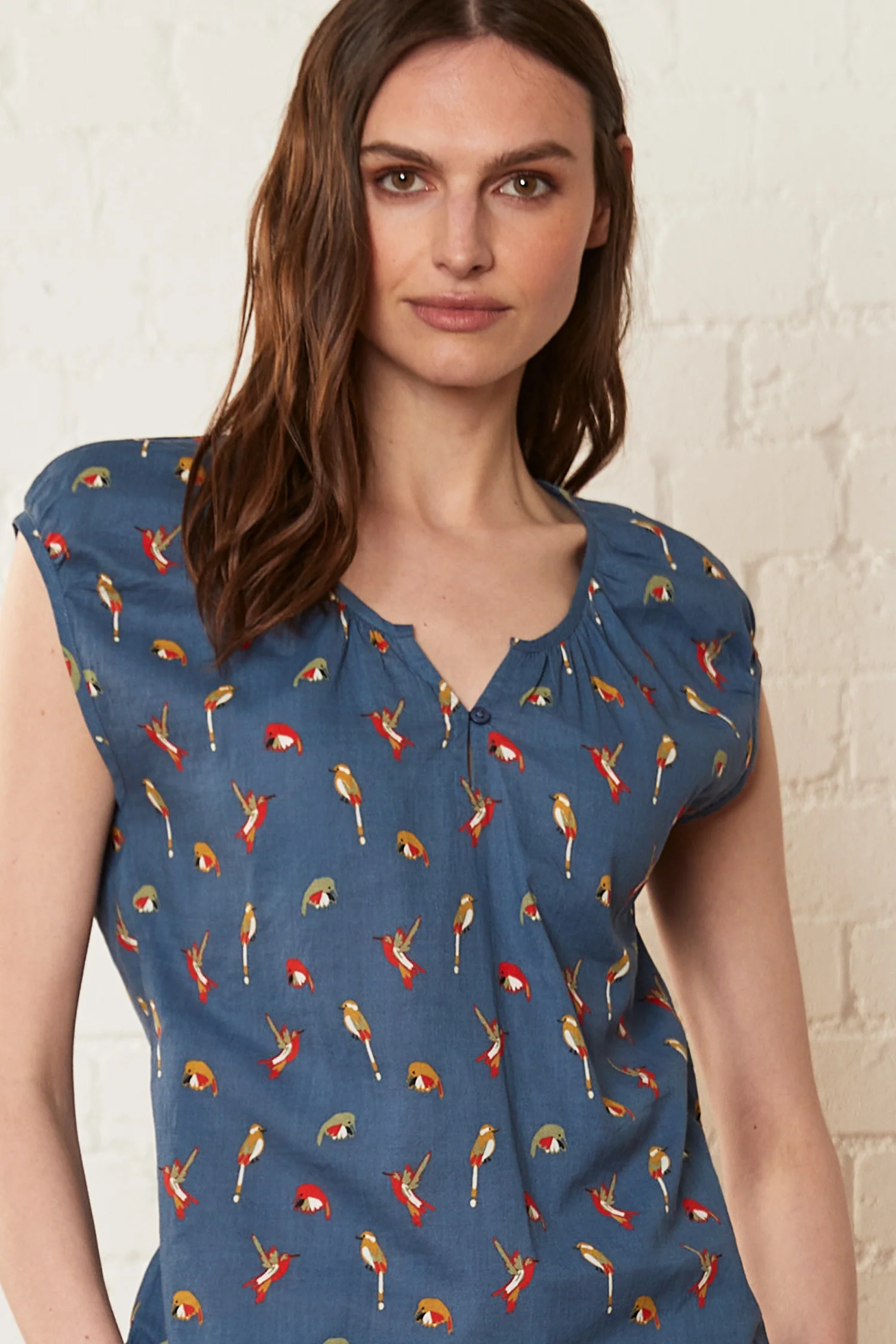 Hummingbird BCI Cotton Gathered Top - Image 3