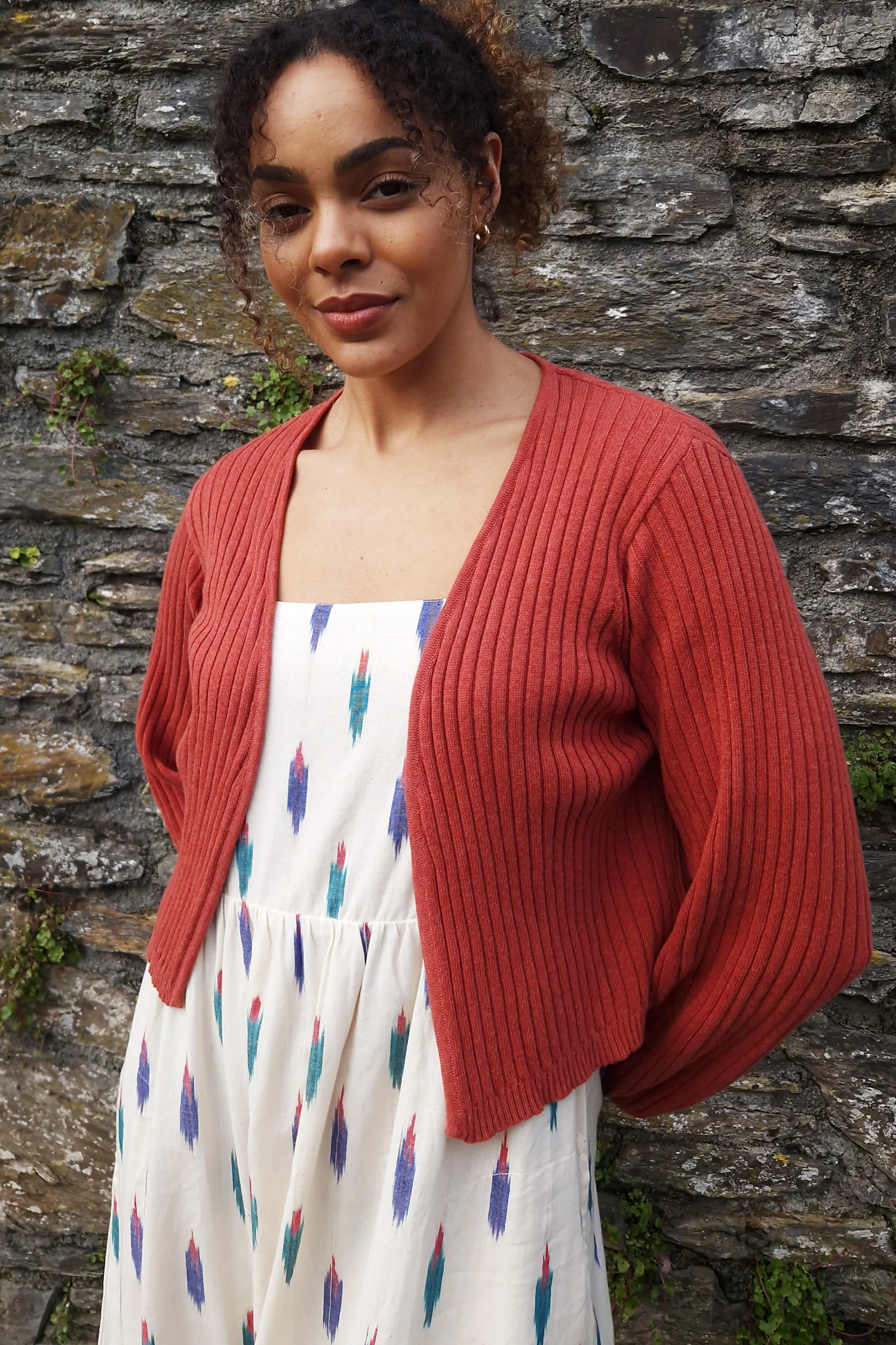 Ikat Cotton Midi Sun Dress - Image 2