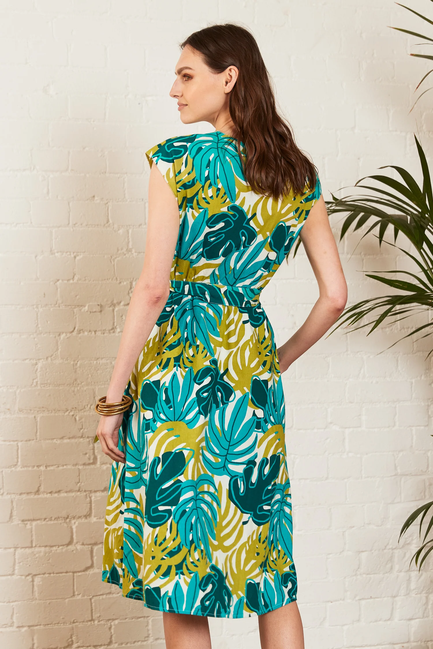 Jungle Cotton Poplin Dress - Image 3