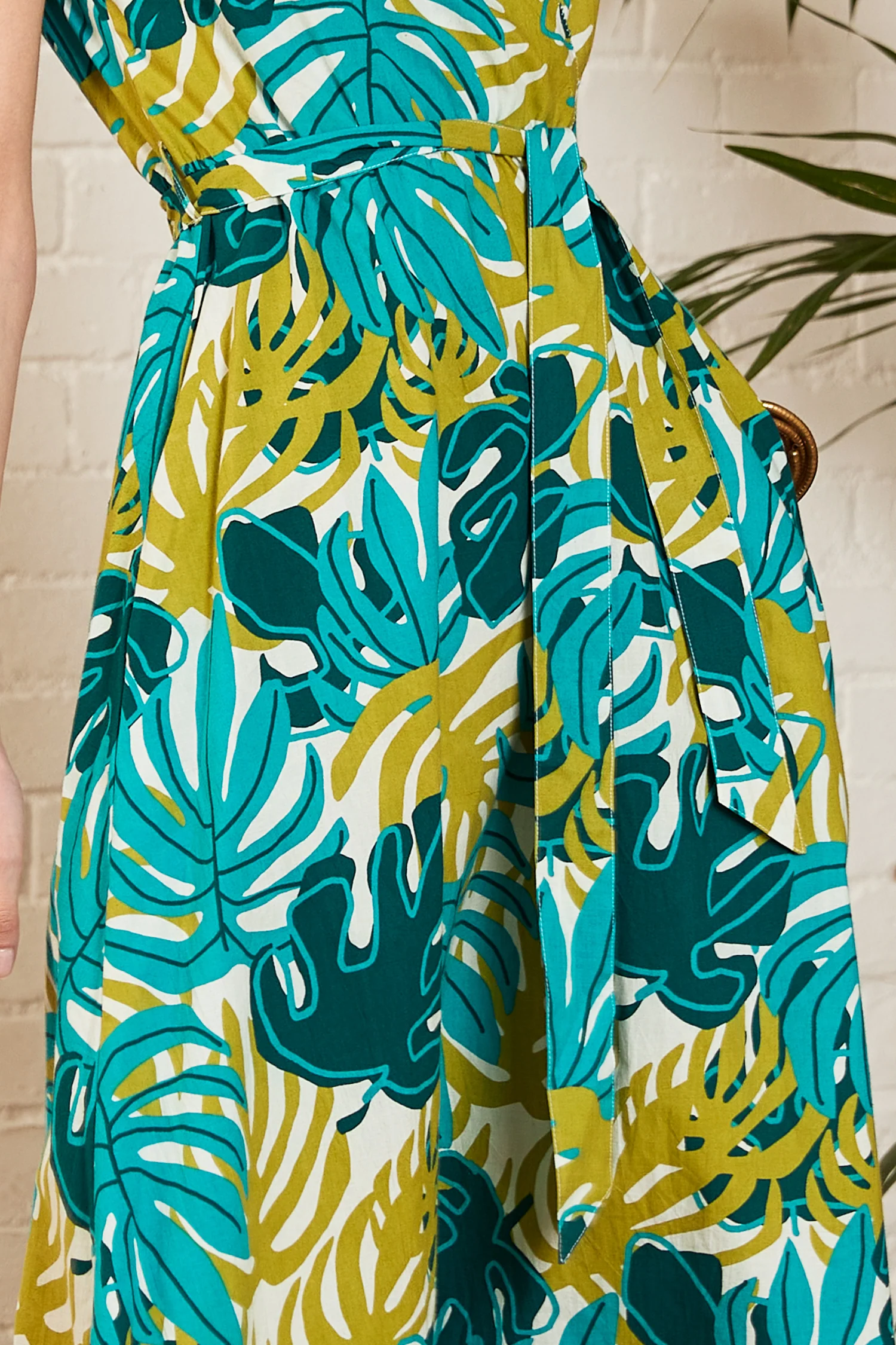 Jungle Cotton Poplin Dress - Image 4