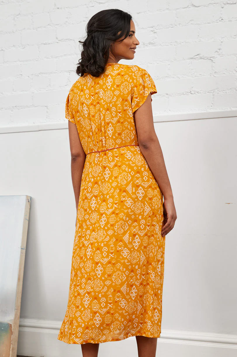 KA2113 Waist Seam Midi Dress - Image 3