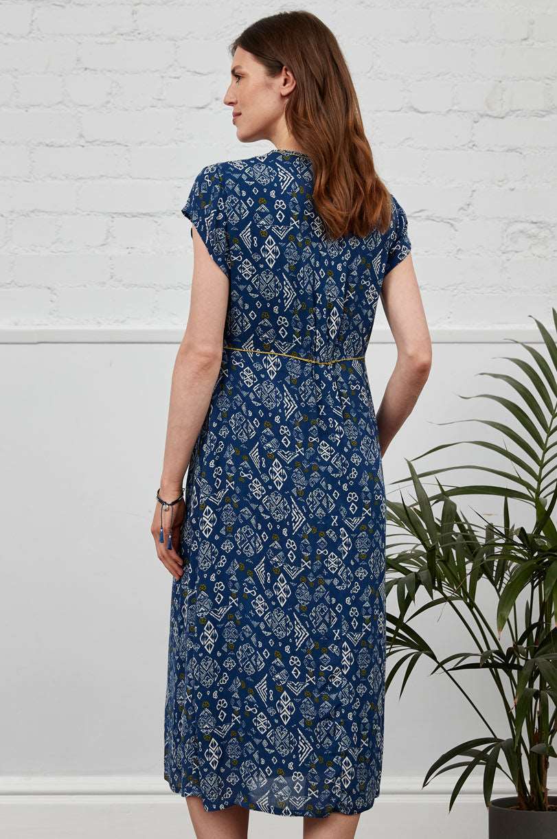 KA2113 Waist Seam Midi Dress - Image 4