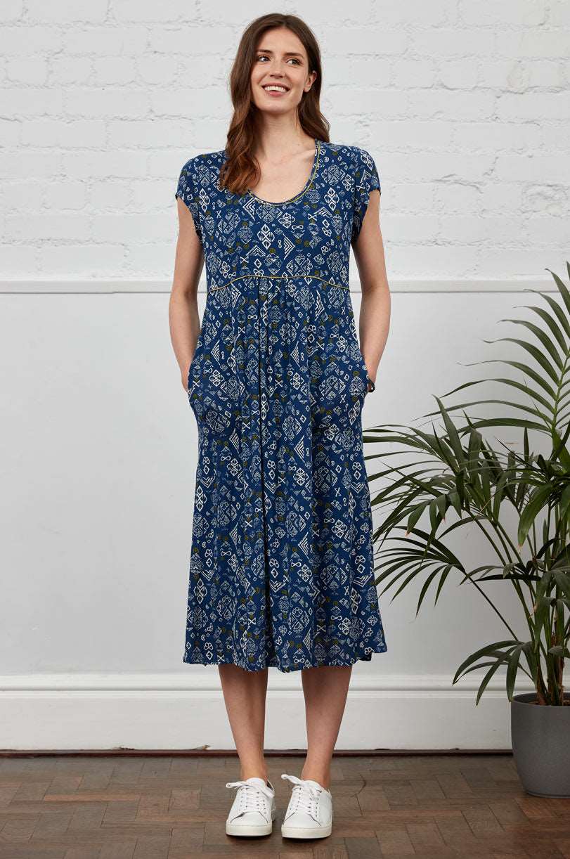 KA2113 Waist Seam Midi Dress - Image 5