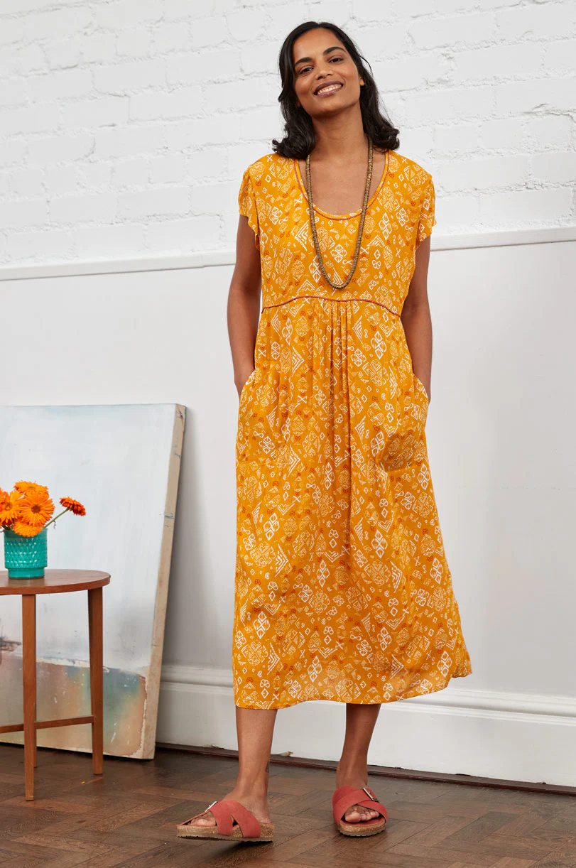 KA2113 Waist Seam Midi Dress - Image 6