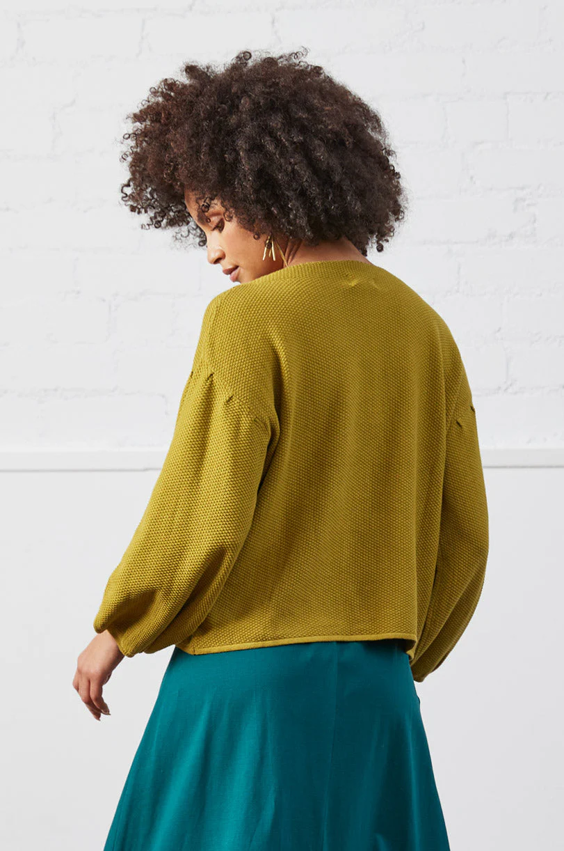 KD7054 Organic Cotton Bubble Sleeve Jumper - Image 3