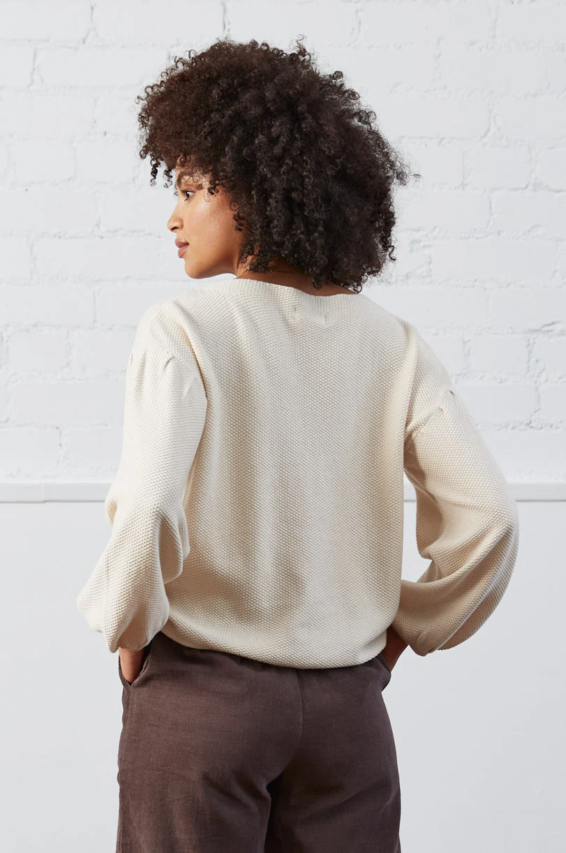KD7054 Organic Cotton Bubble Sleeve Jumper - Image 5