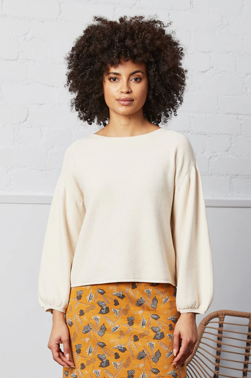 KD7054 Organic Cotton Bubble Sleeve Jumper - Image 6