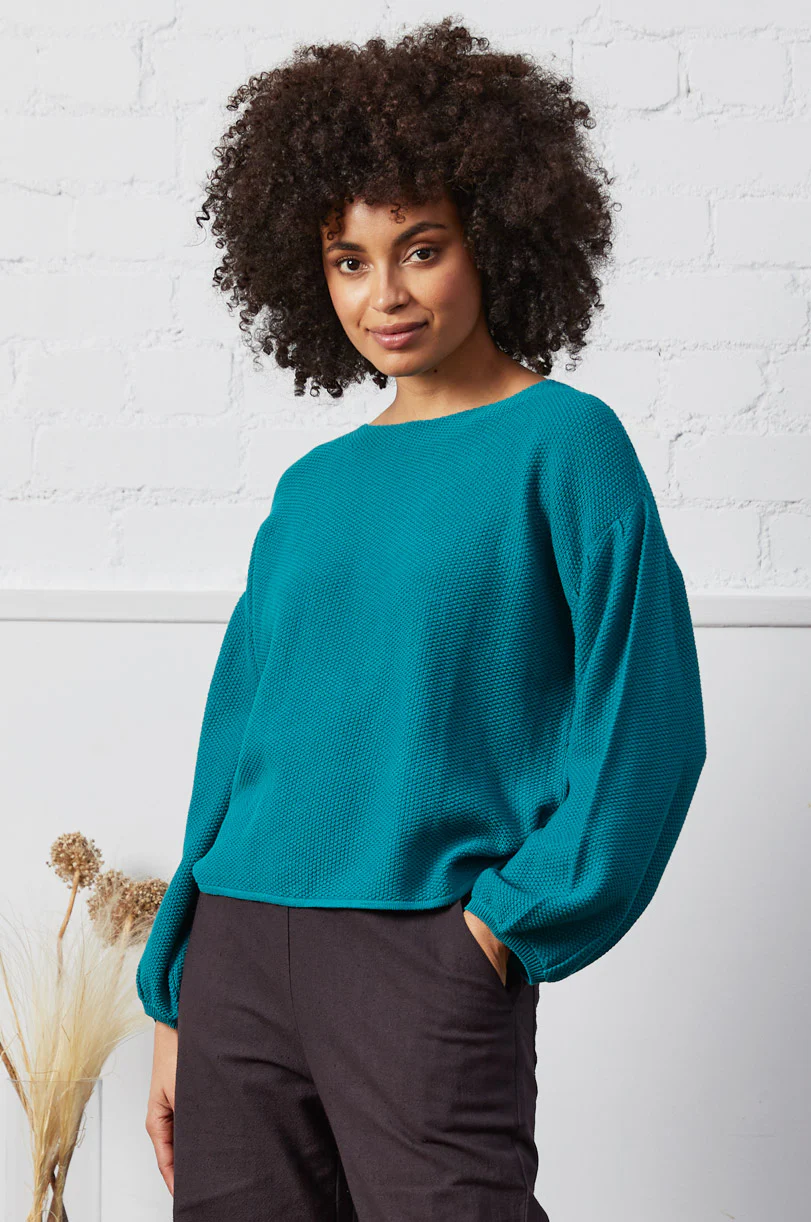 KD7054 Organic Cotton Bubble Sleeve Jumper - Image 7
