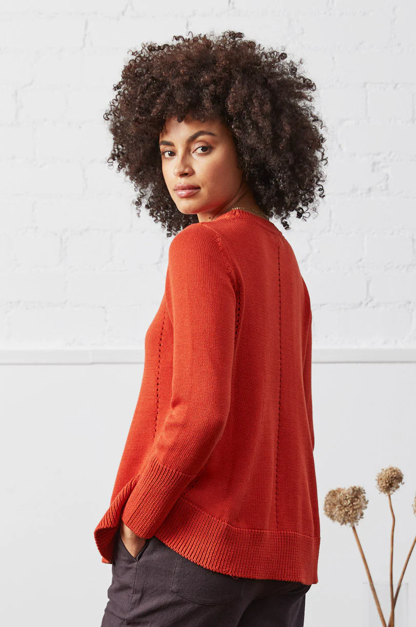 KD7055 Cotton Fit and Flare Knit Jumper - Image 3