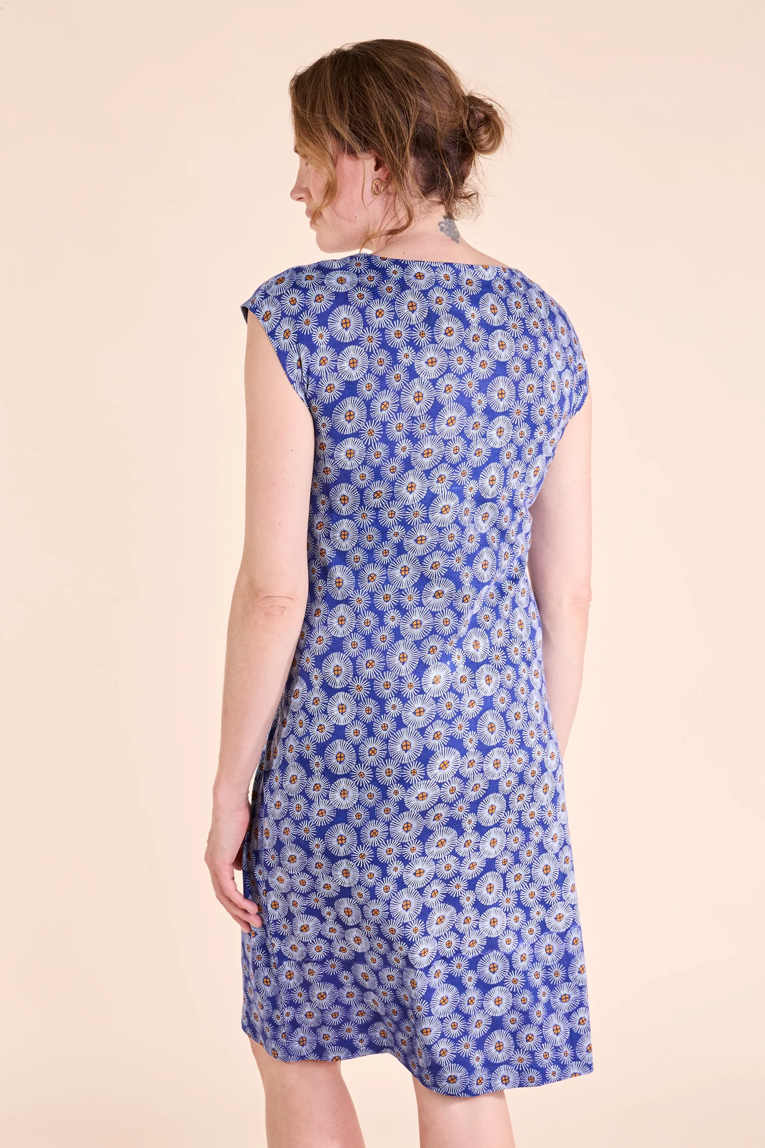 SS25 Knot Detail Dress - Indigo - Image 5