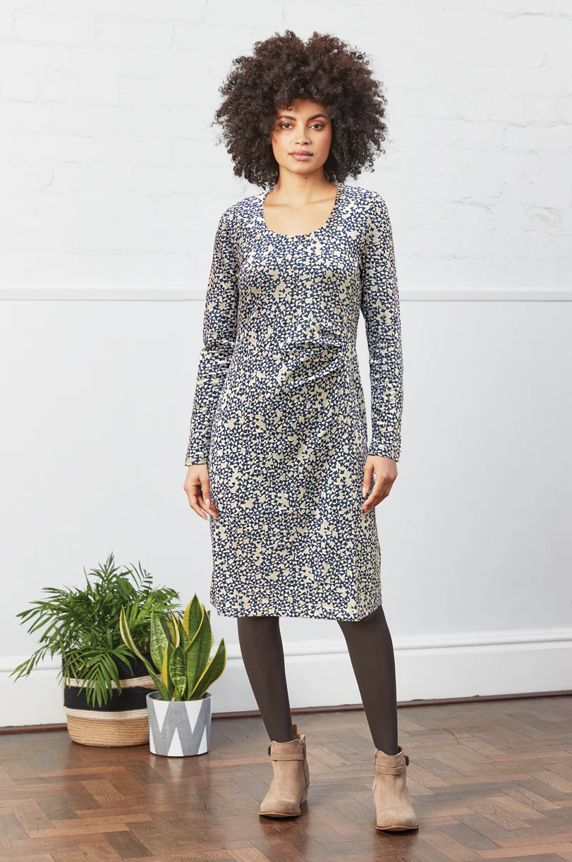 KP2135 Ruched Side Dress - Image 3