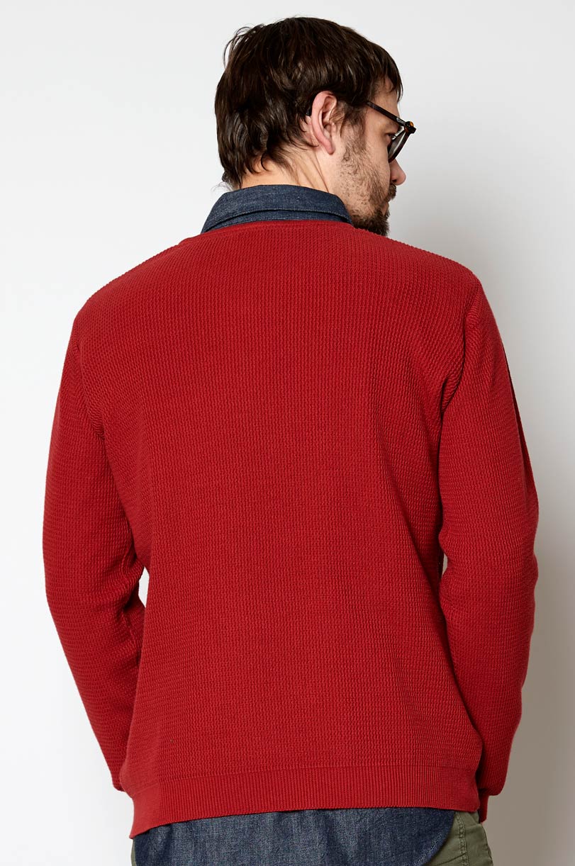 KR9004 Textured Knit Crew Neck Jumper - Image 4