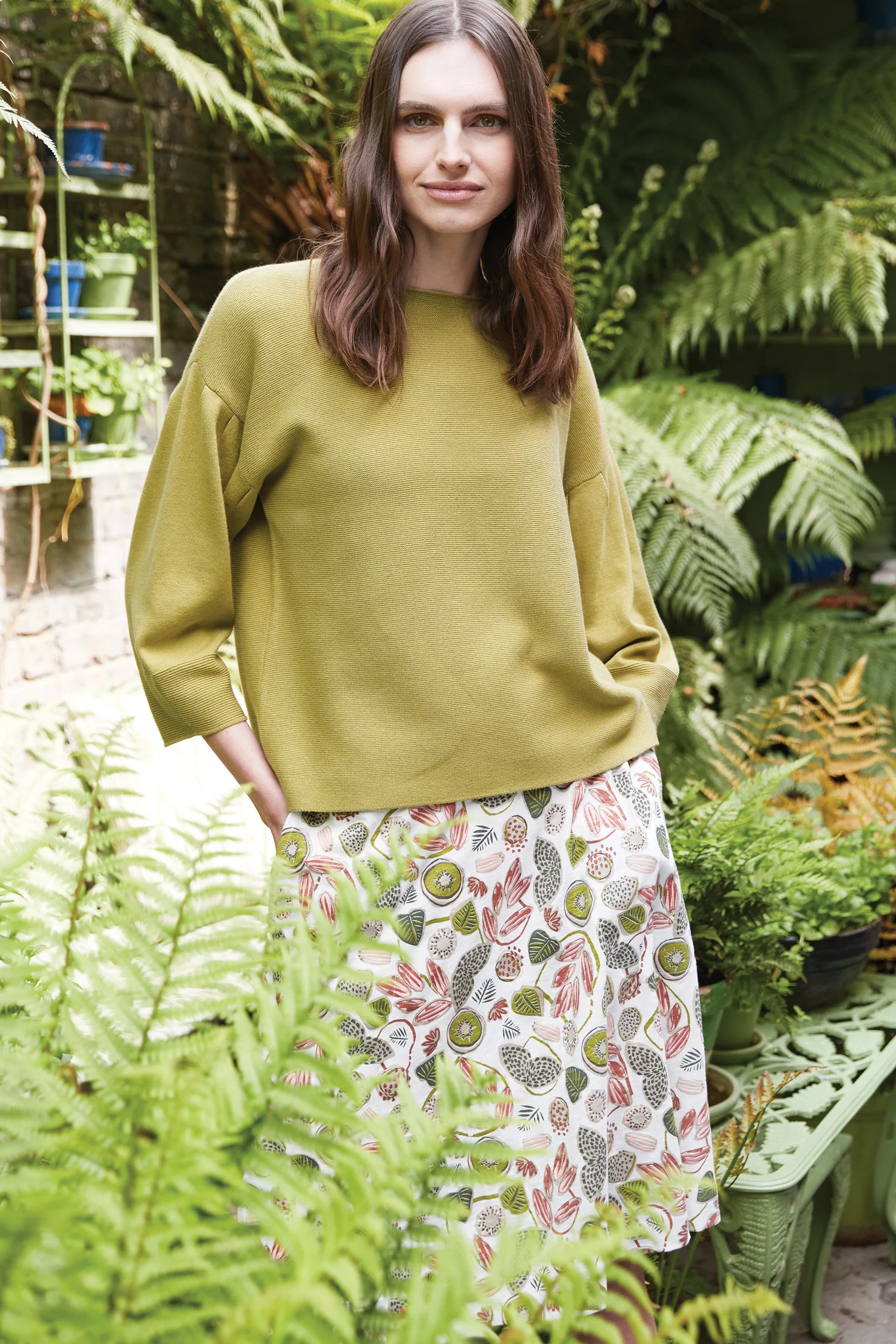 GOTS Organic Cotton Jersey Kiwi Skirt - Image 5