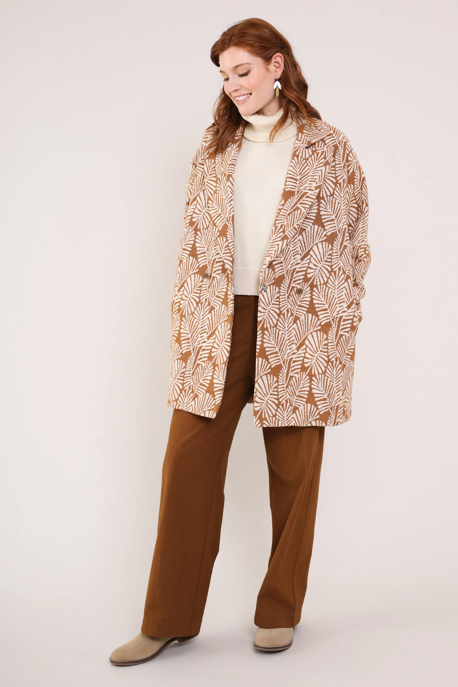 Cotton Handloom Oversized Coat - Image 4