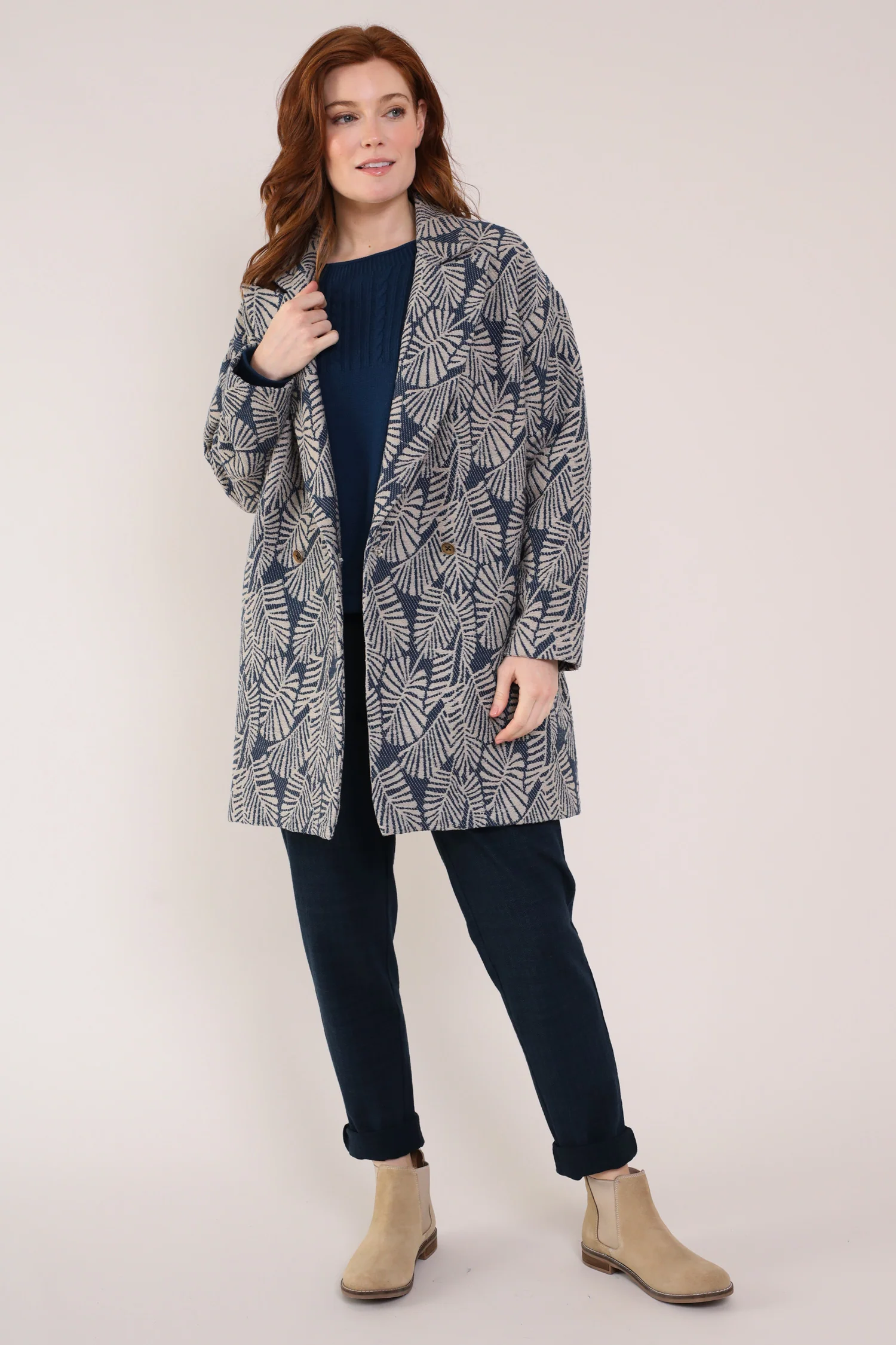 Cotton Handloom Oversized Coat - Image 8