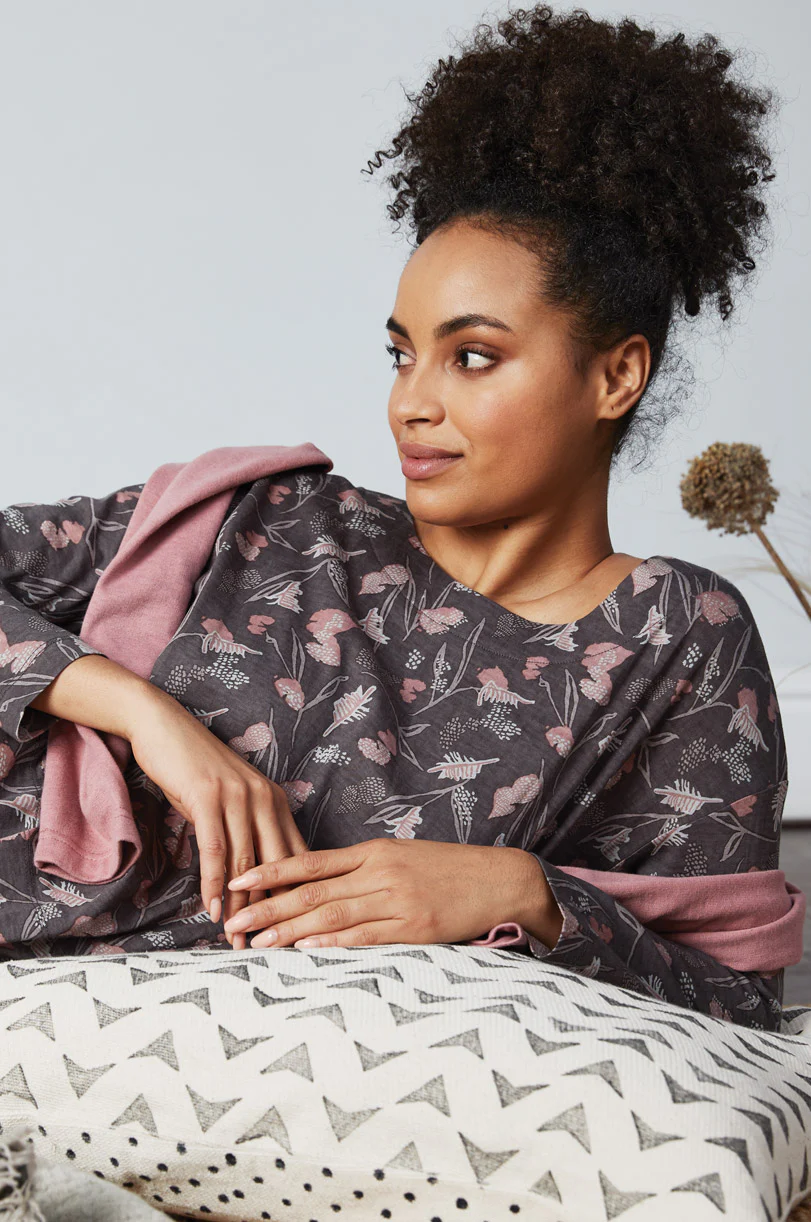 Organic Cotton Easy Fit Print Top - Image 3
