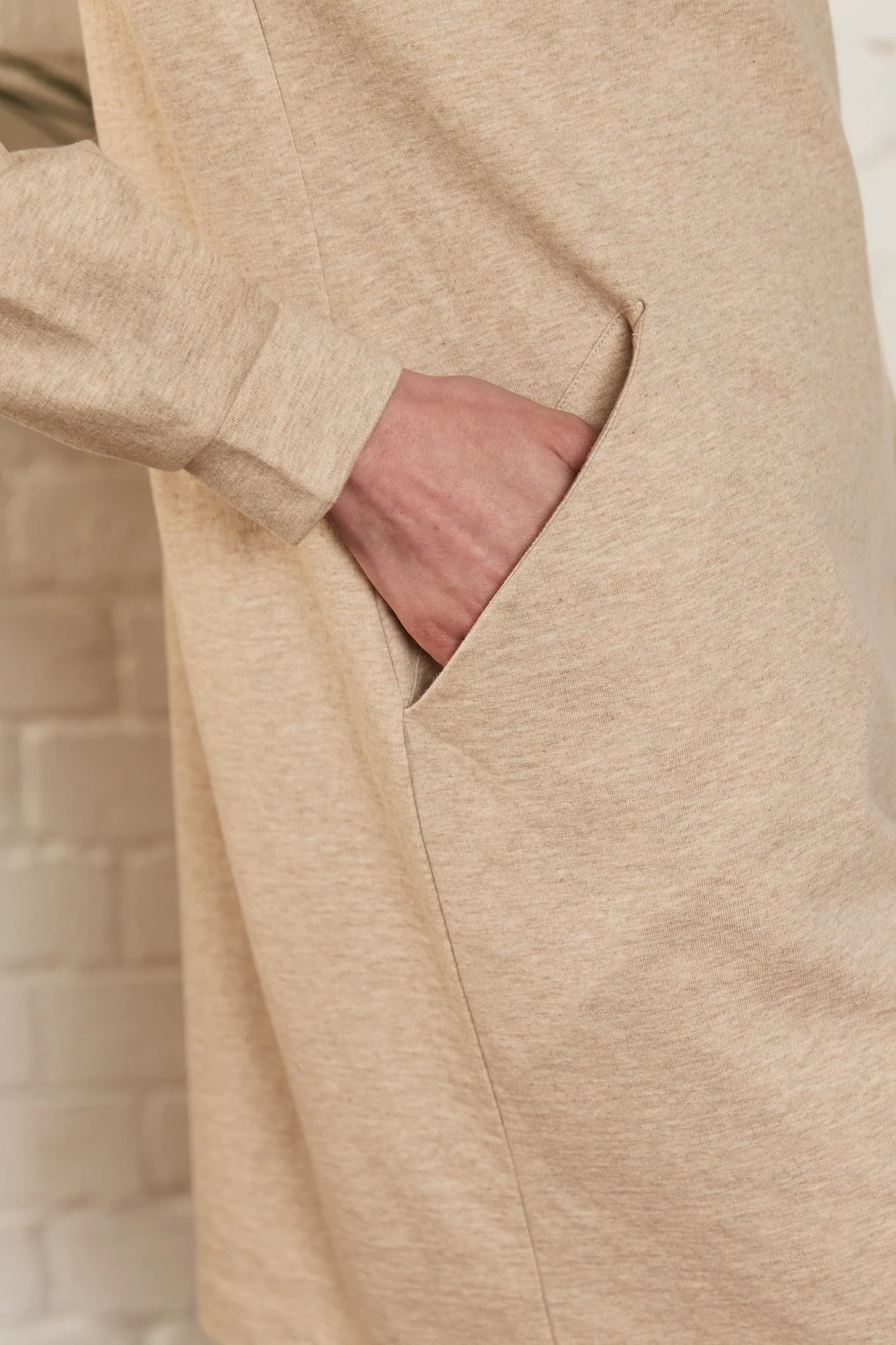 Marl Organic Cotton Boatneck Tunic Dress - Image 3