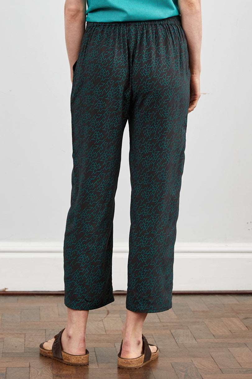 Ecovero Cropped Straight Leg Trouser - Image 3