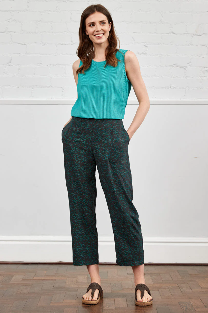 Ecovero Cropped Straight Leg Trouser - Image 4