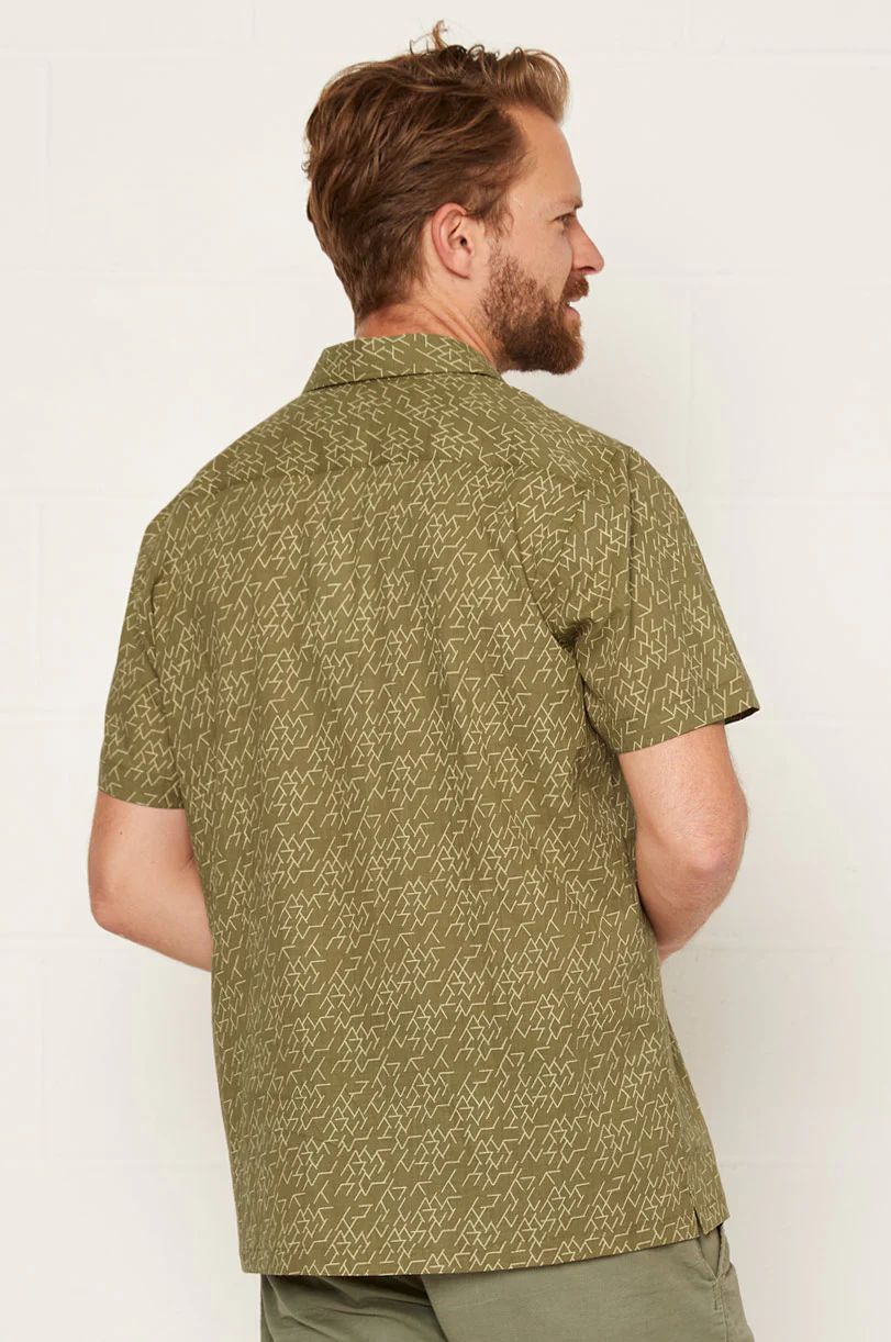 Cotton Short sleeve Matchstick Shirt - Image 3