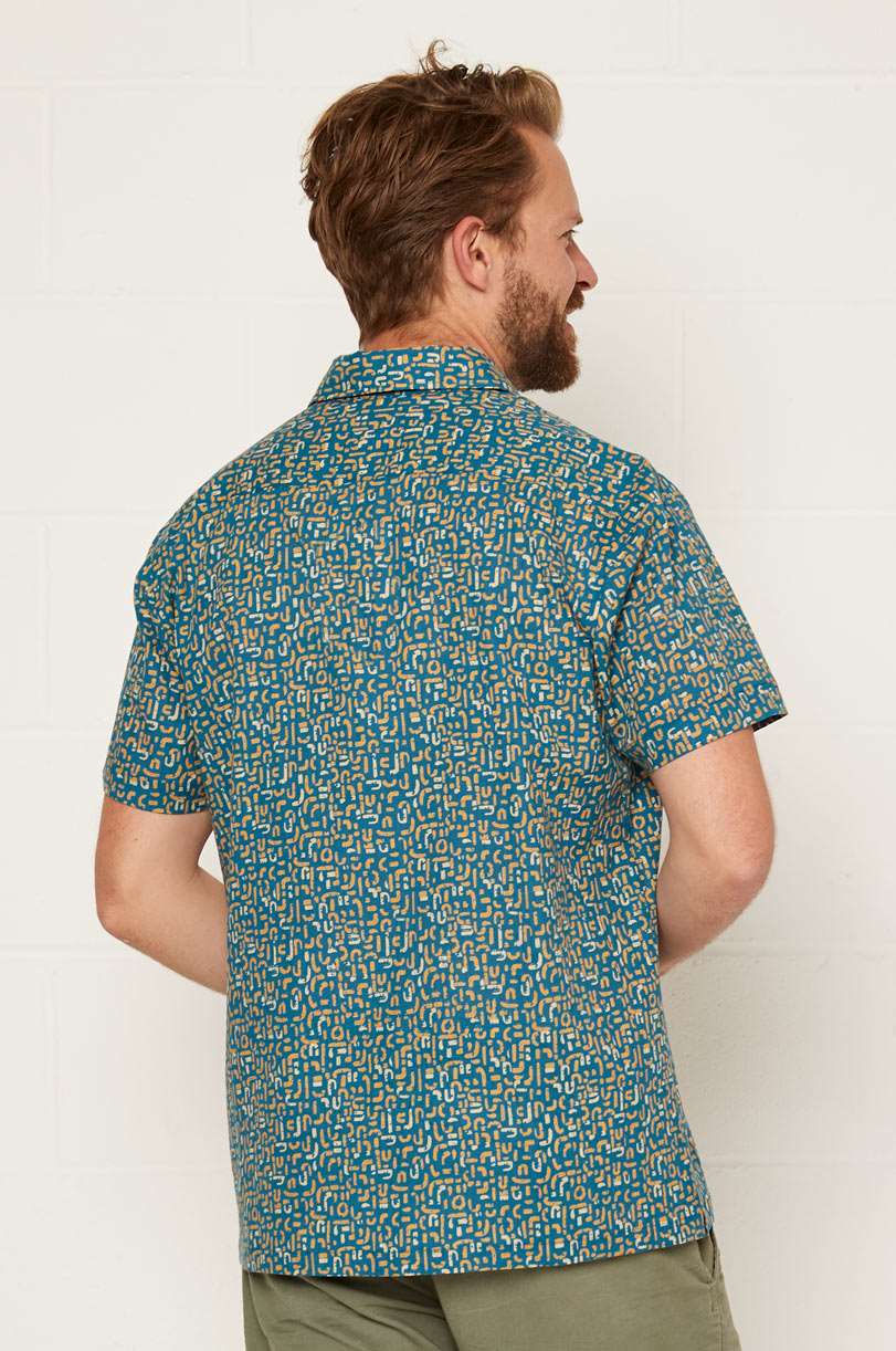 Cotton Short sleeve Maze Shirt - Image 4