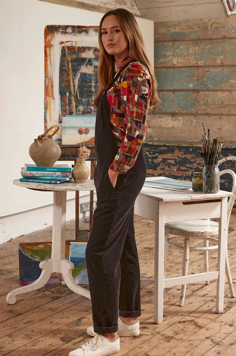 Cotton Needlecord Dungarees - Image 5