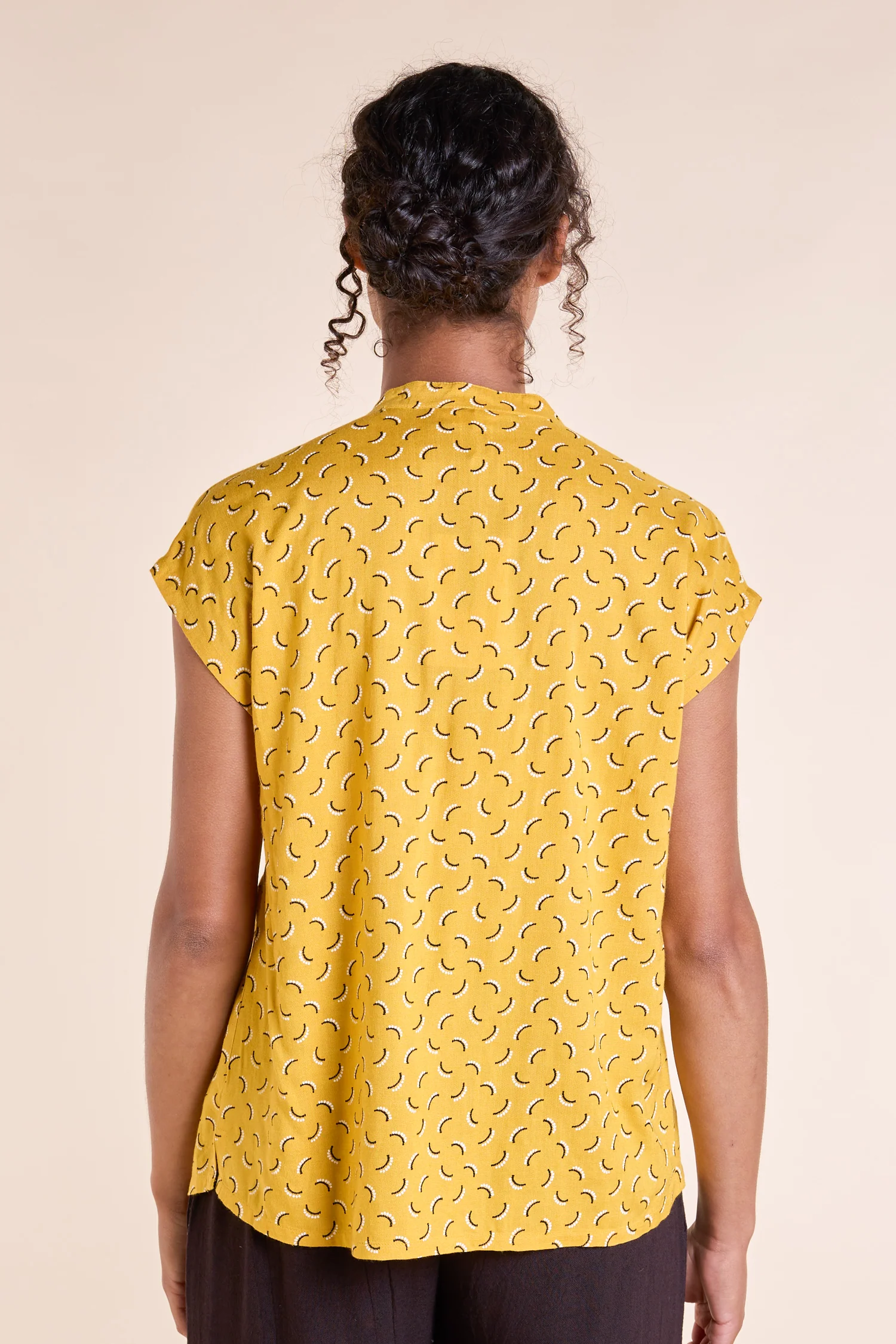 SS25 Nehru Top - Granola - Image 3