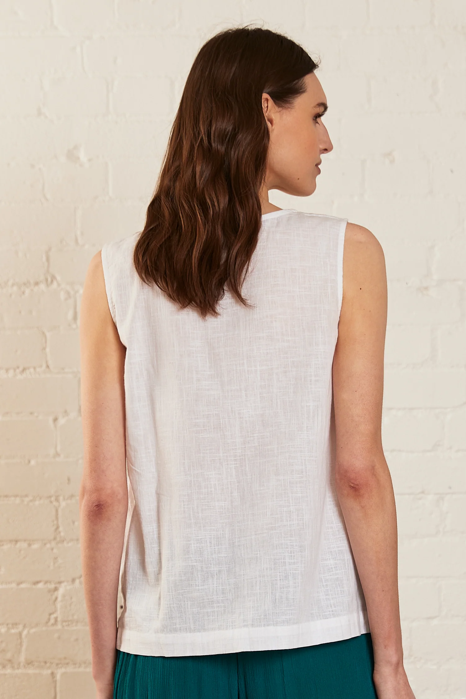 Cotton Lace Vest Top - Image 5